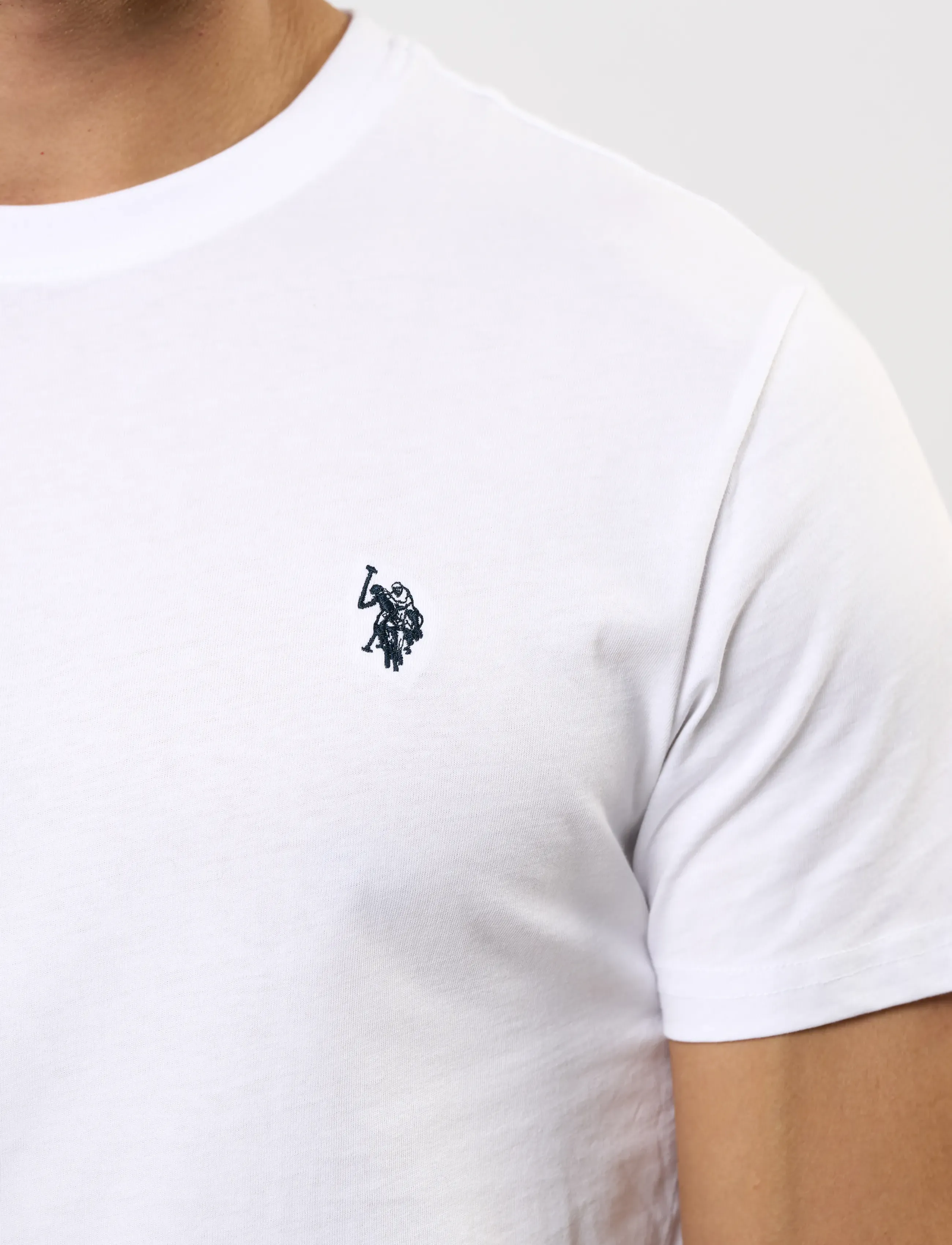 U.S. Polo Assn. - USPA T-Shirt Arjun 3-Pack - multipack t-shirts - 11-0601tcx white - 5