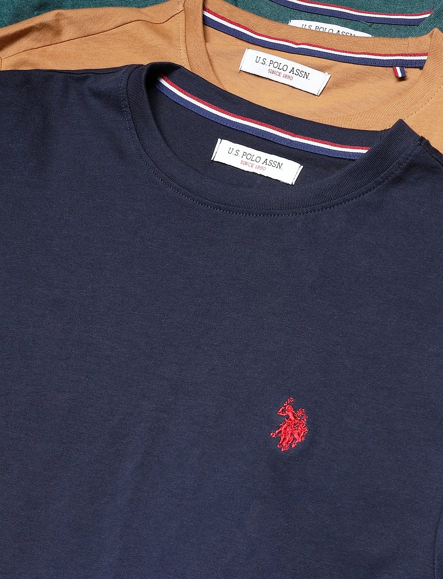 U.S. Polo Assn. - USPA T-Shirt Arjun 3-Pack - t-särkide multipakk - darksap/brownsugar/rainformel - 5
