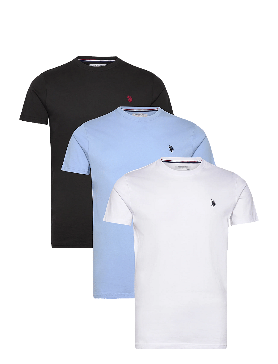U.S. Polo Assn. - USPA T-Shirt Arjun 3-Pack - t-shirts im multipack - tap shoe/bright white/placid b - 0