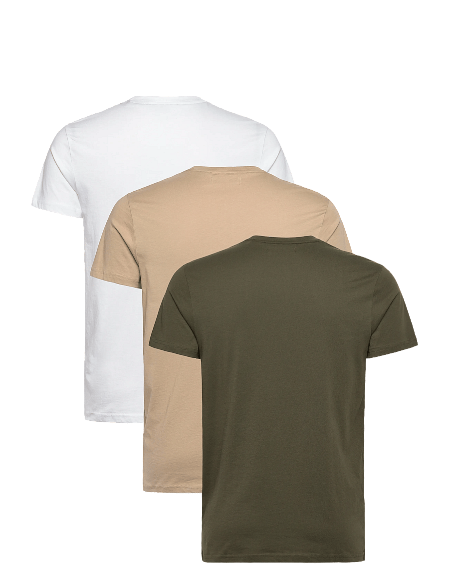 U.S. Polo Assn. - USPA T-Shirt Arjun 3-Pack - t-shirts im multipack - white/forestnight/crockery - 1
