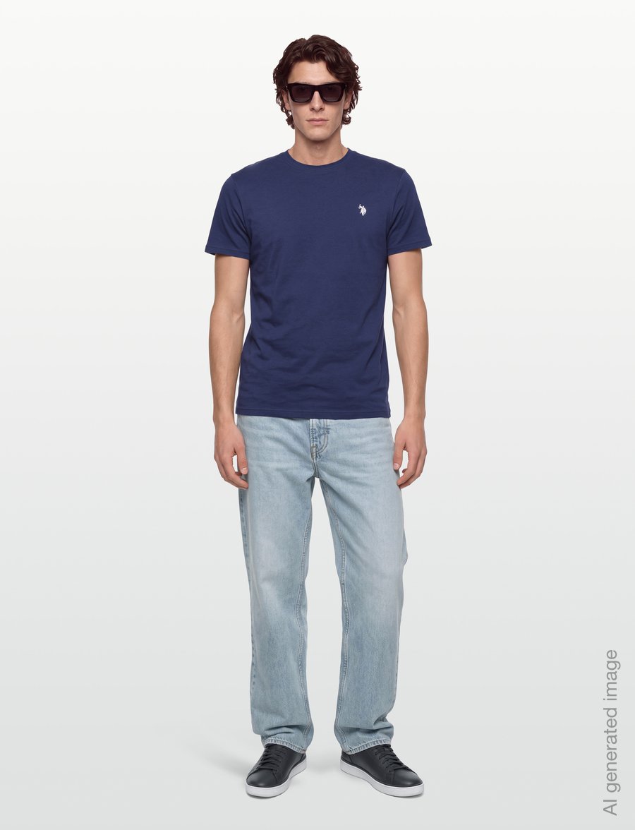 U.S. Polo Assn. - USPA T-Shirt Arjun 3-Pack - t-shirts im multipack - white/medivalblue/tibetanred - 0