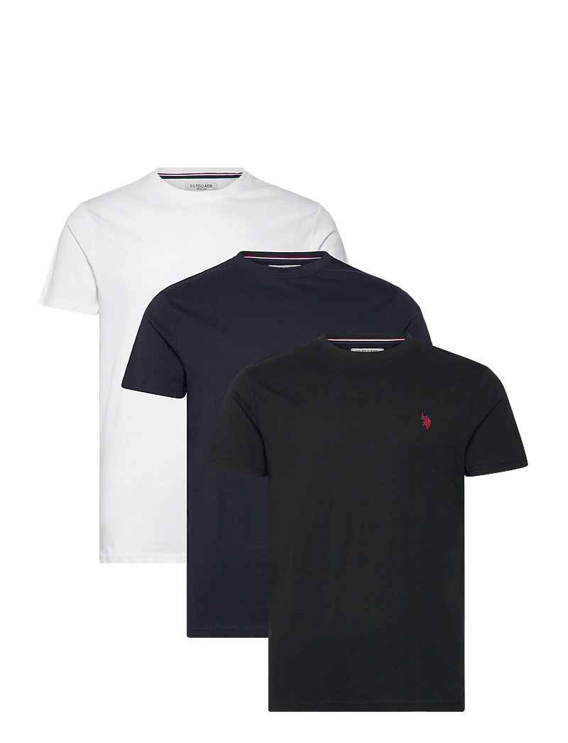 U.S. Polo Assn. - USPA T-Shirt Arjun 3-Pack - multipack t-shirts - tap shoe/bright white/dark sap - 0