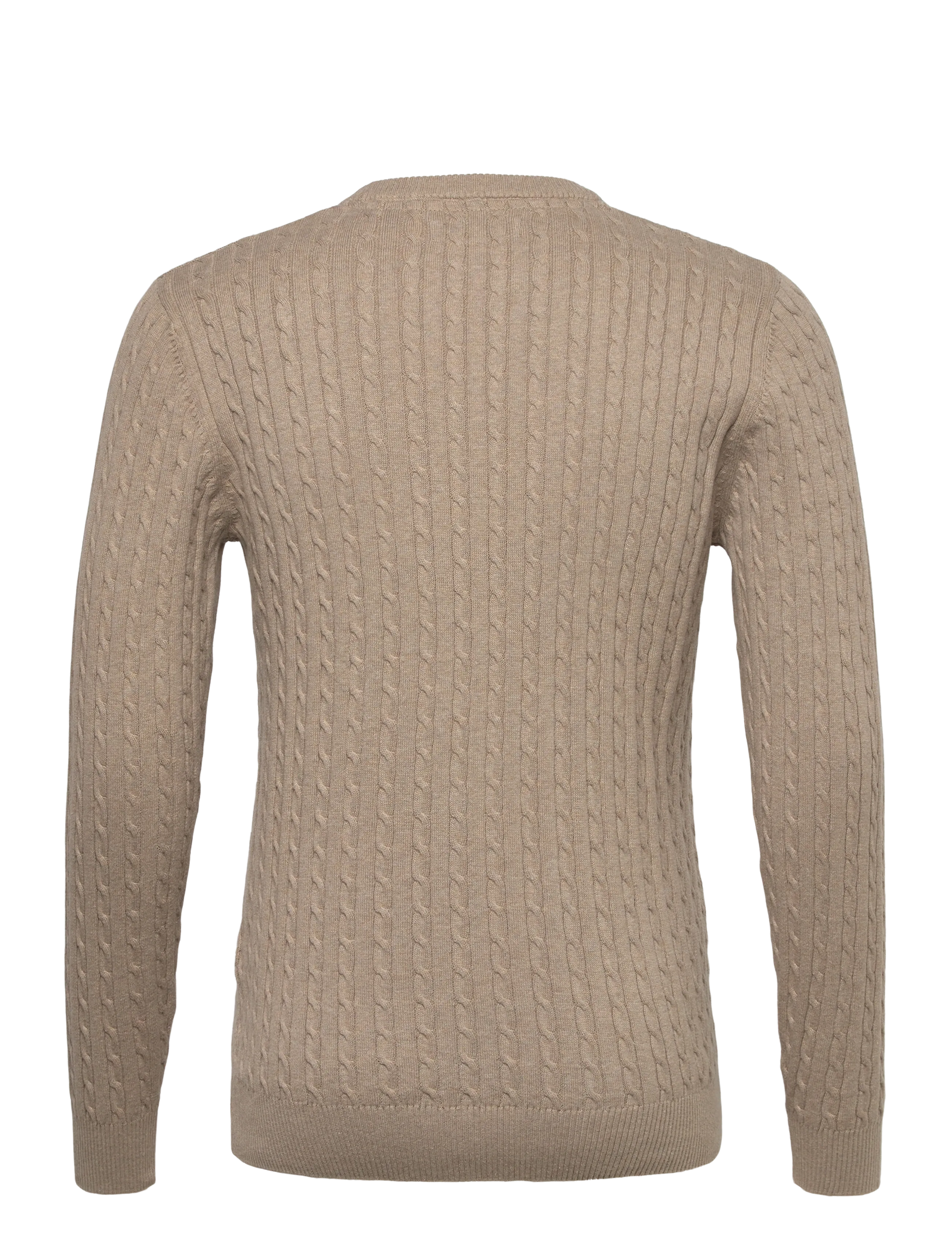 U.S. Polo Assn. - MADS REG COT USPA M KNIT - Ümmarguse kaelusega kudumid - 16-1104tcx crockery melange - 2