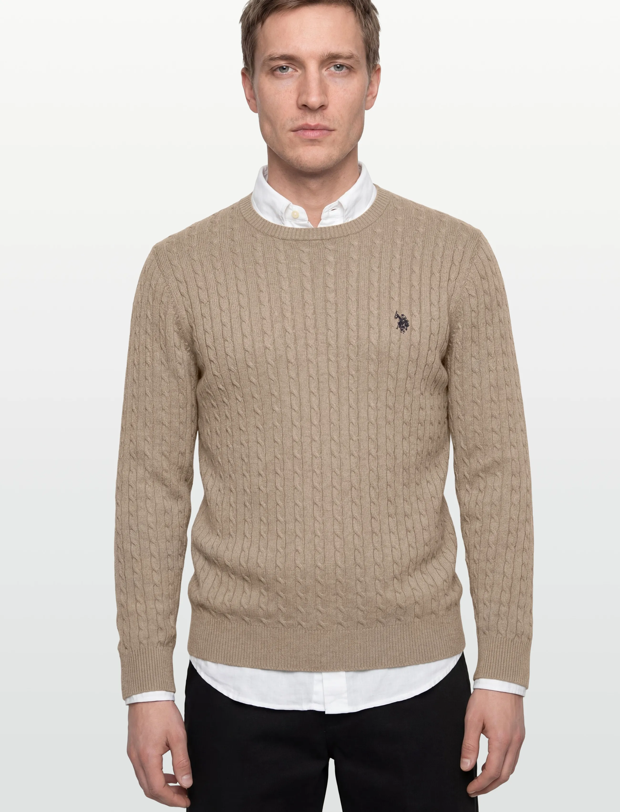US Polo Assn Mads Reg Cot Uspa M Knit stickade tröjor herr – bild 2