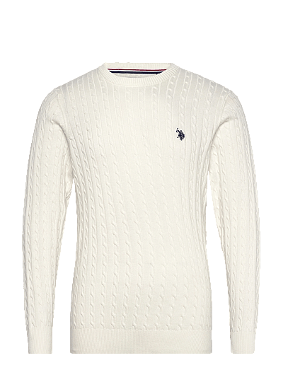 Mads Reg Cot Uspa M Knit - Rund Hals