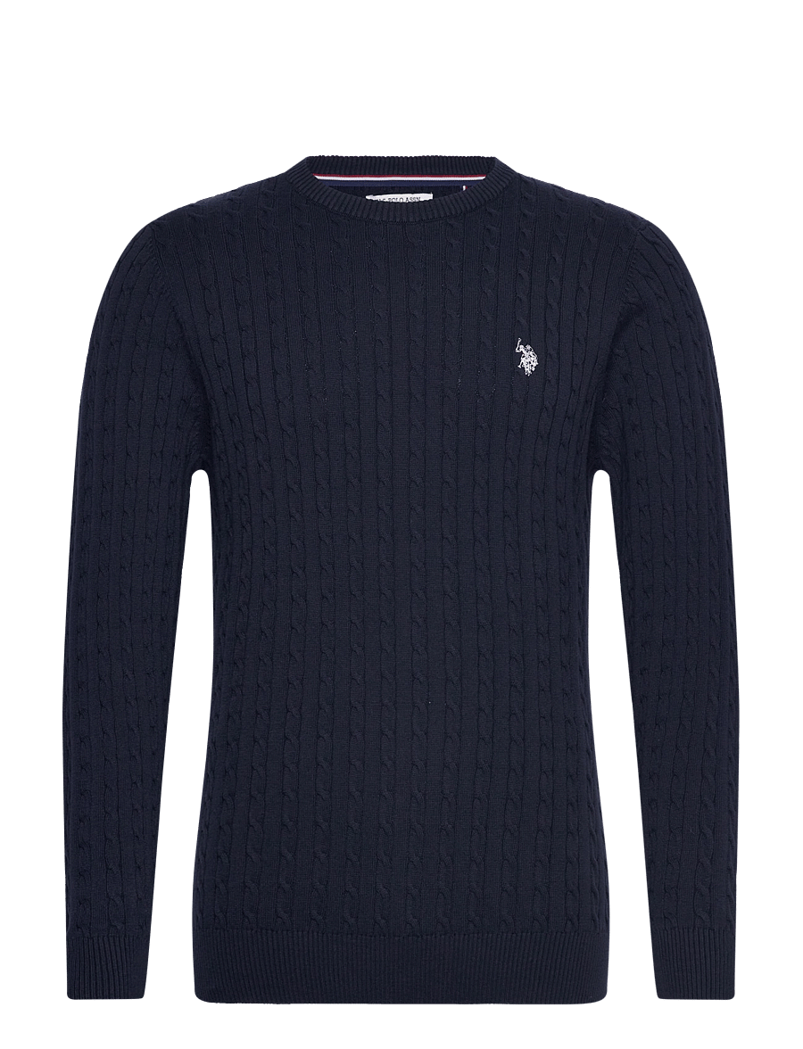 U.S. Polo Assn. - MADS REG COT USPA M KNIT - rund hals - dark sapphire - 1