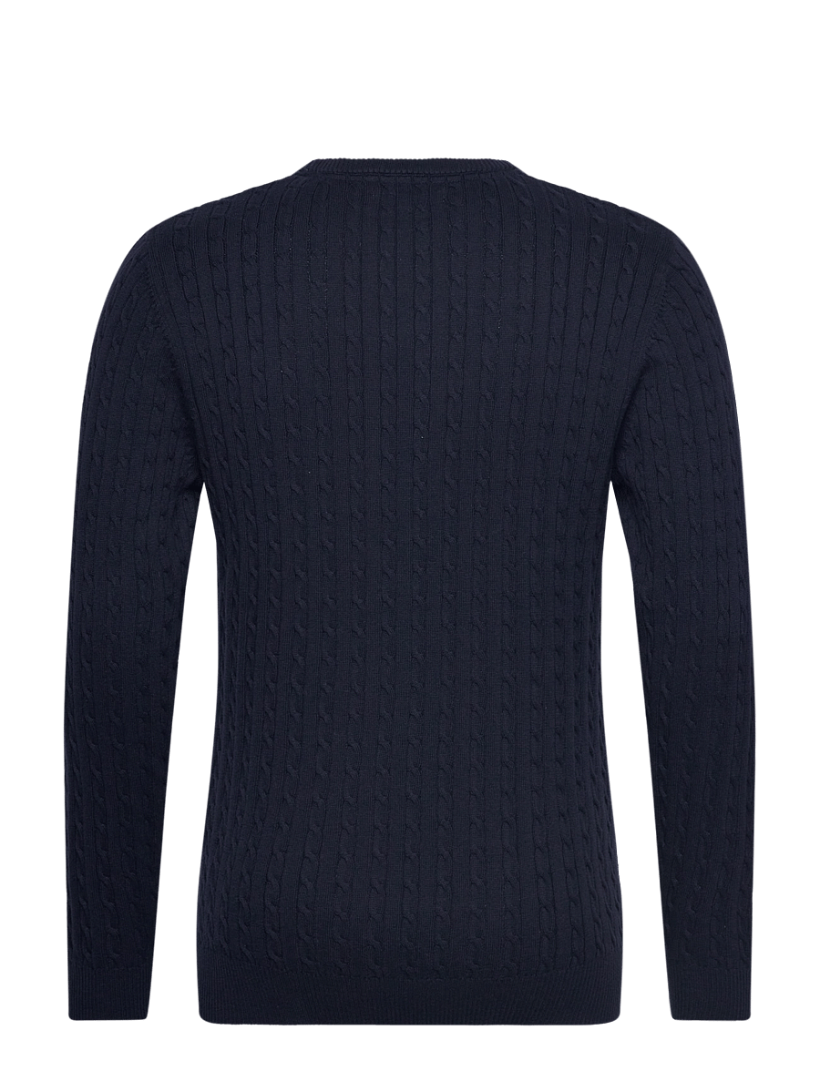 U.S. Polo Assn. - MADS REG COT USPA M KNIT - rund hals - dark sapphire - 2