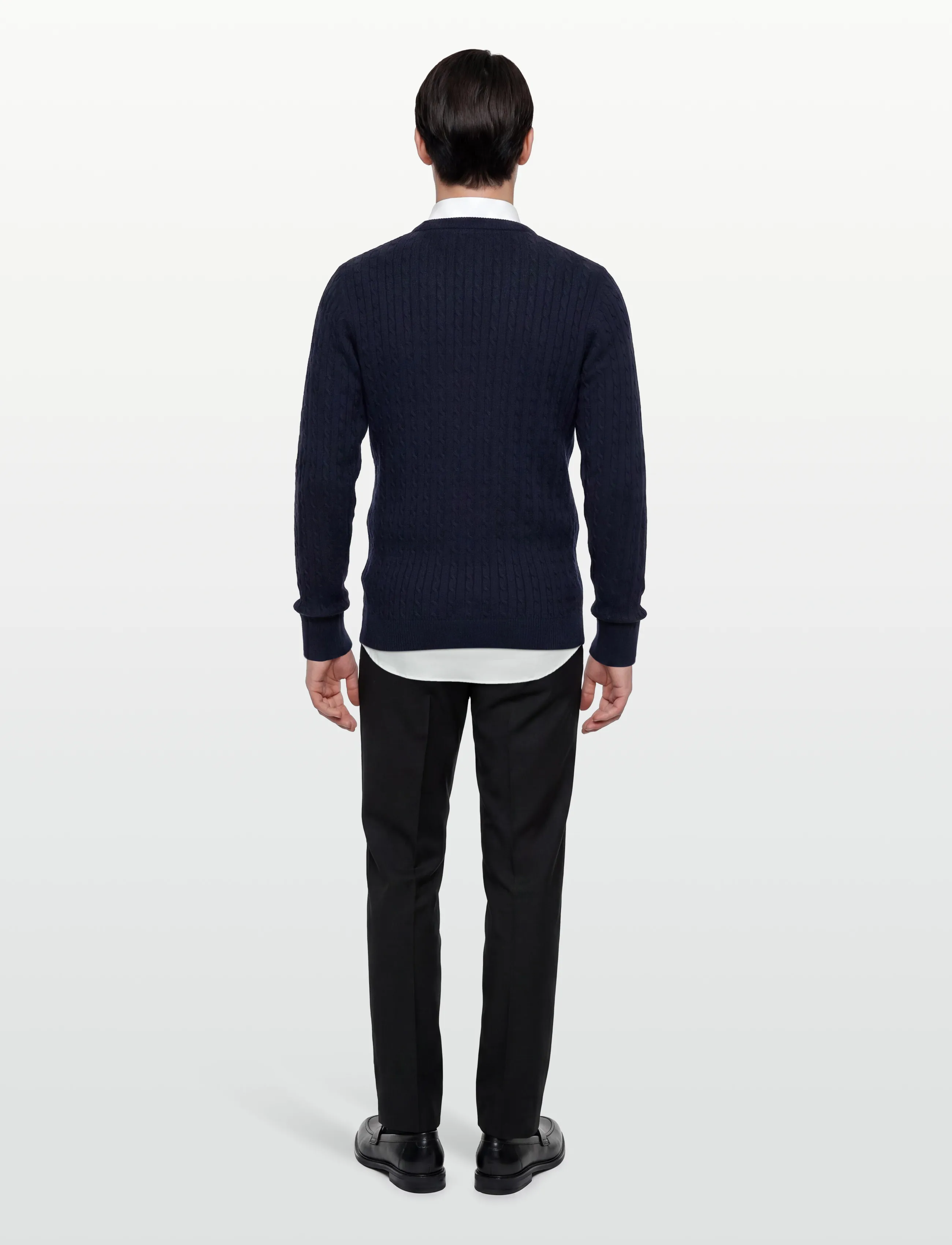 U.S. Polo Assn. - MADS REG COT USPA M KNIT - round necks - dark sapphire - 4