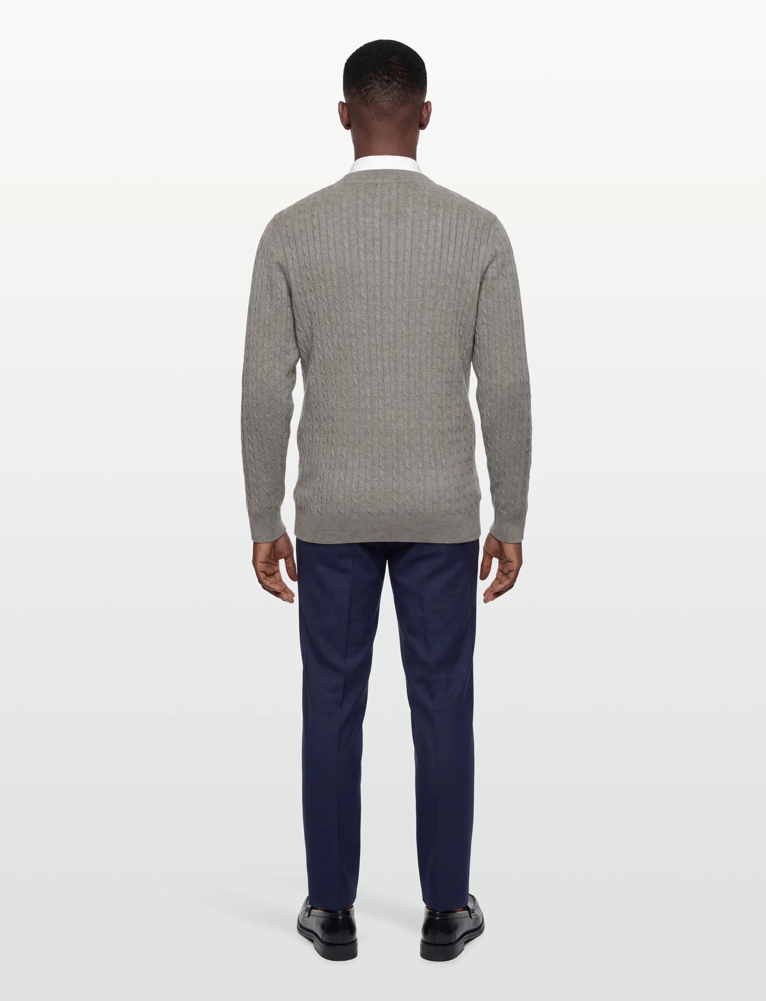 U.S. Polo Assn. - MADS REG COT USPA M KNIT - basic-strickmode - greymelange - 4