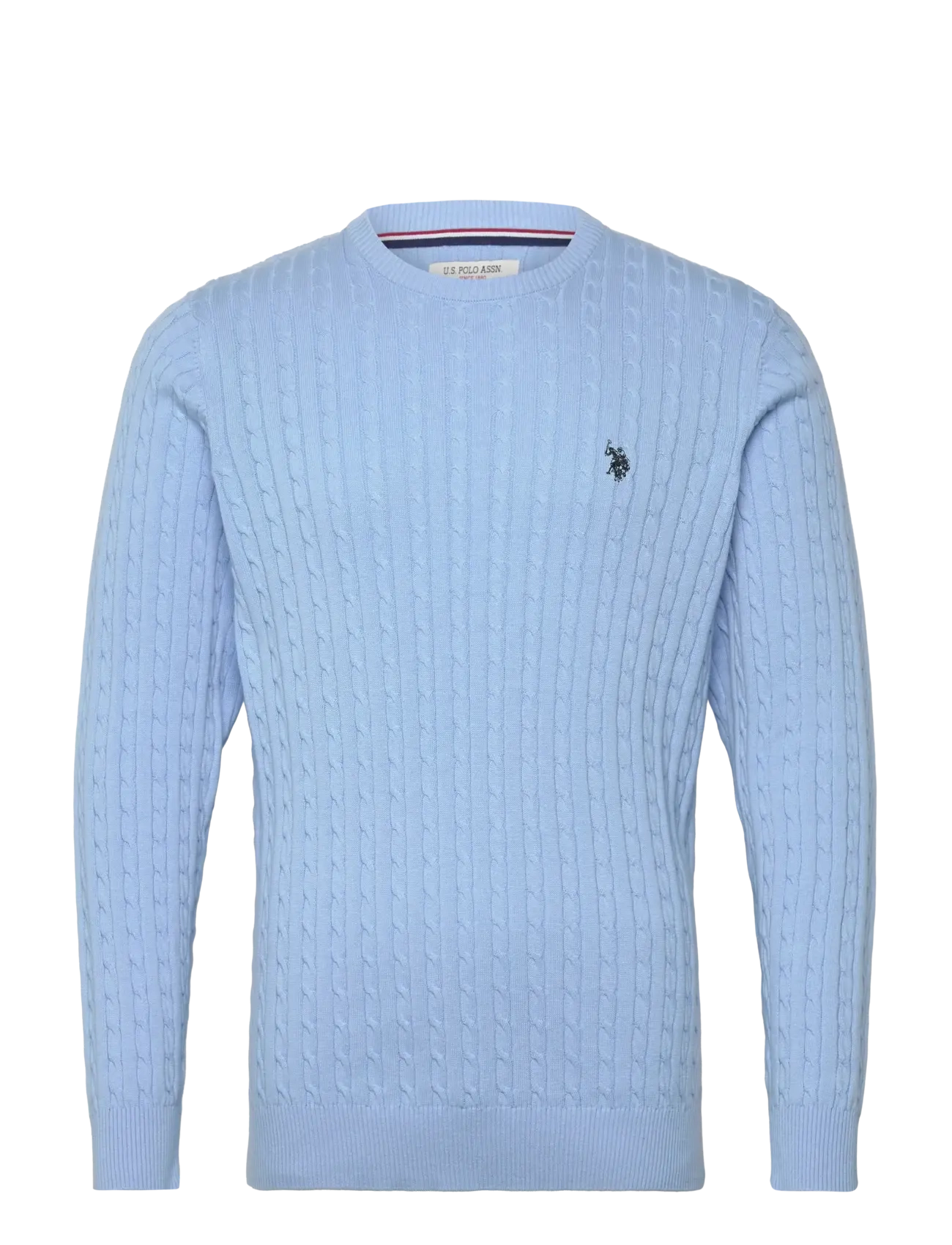 U.S. Polo Assn. MADS REG COT USPA M KNIT - Strickmode - PLACID BLUE / blue