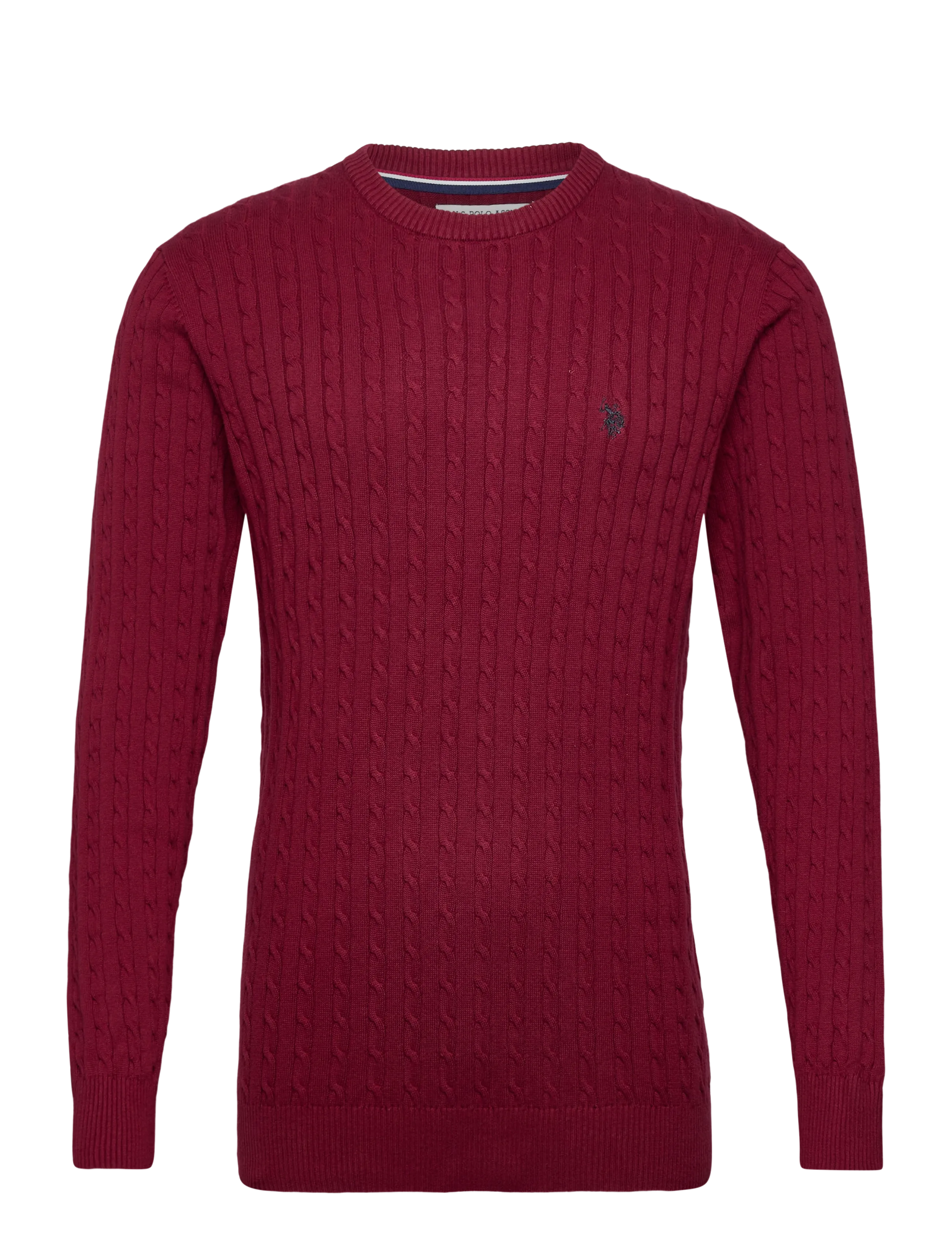 U.S. Polo Assn. MADS REG COT USPA M KNIT - Strickmode - TIBETAN RED / red