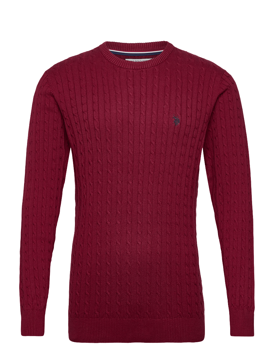 U.S. Polo Assn. - MADS REG COT USPA M KNIT - rundhals - tibetan red - 0