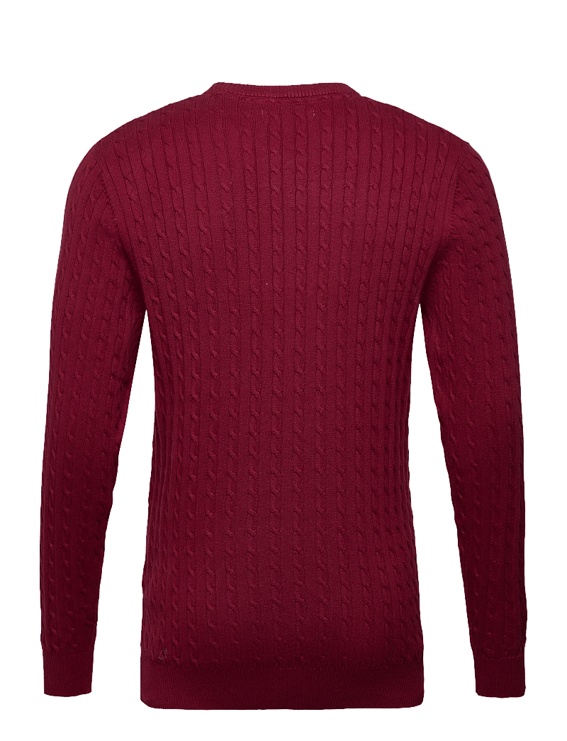 U.S. Polo Assn. - MADS REG COT USPA M KNIT - Ümmarguse kaelusega kudumid - tibetan red - 1