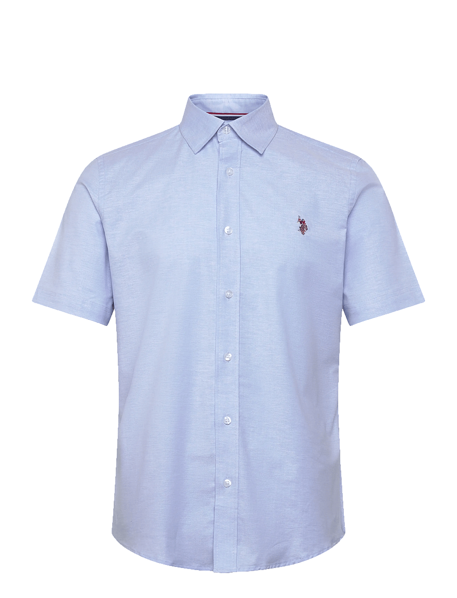 U.S. Polo Assn. - NATAN REG SF USPA M SHIRT - kortærmede skjorter - light blue - 1