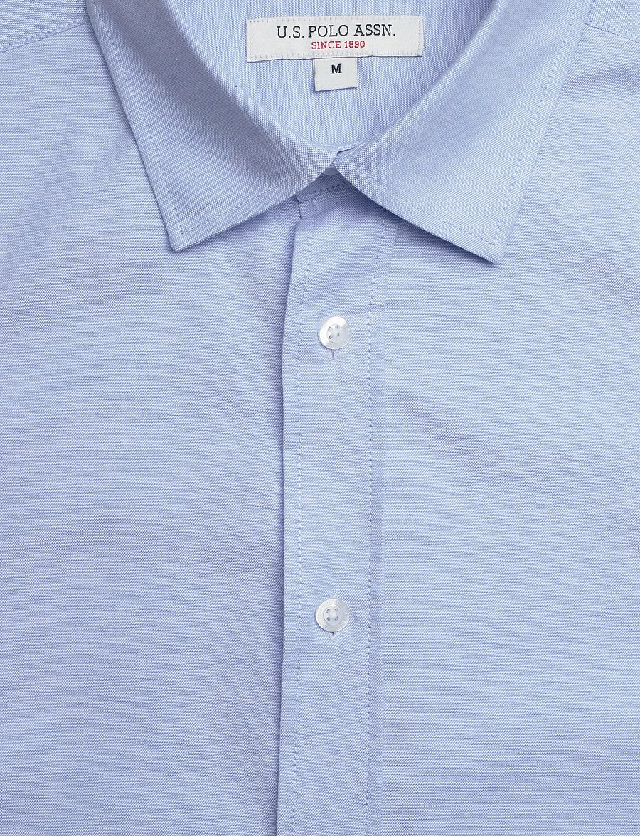 U.S. Polo Assn. - NATAN REG SF USPA M SHIRT - kortærmede skjorter - light blue - 5