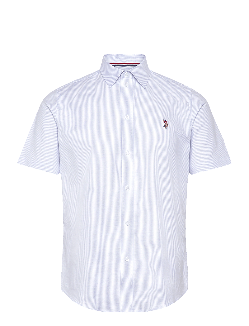 U.S. Polo Assn. - NATAN REG SF USPA M SHIRT - kurzarmhemden - lt.blue stripe - 0