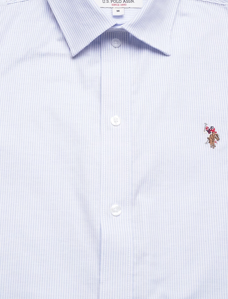 U.S. Polo Assn. - NATAN REG SF USPA M SHIRT - kurzarmhemden - lt.blue stripe - 2