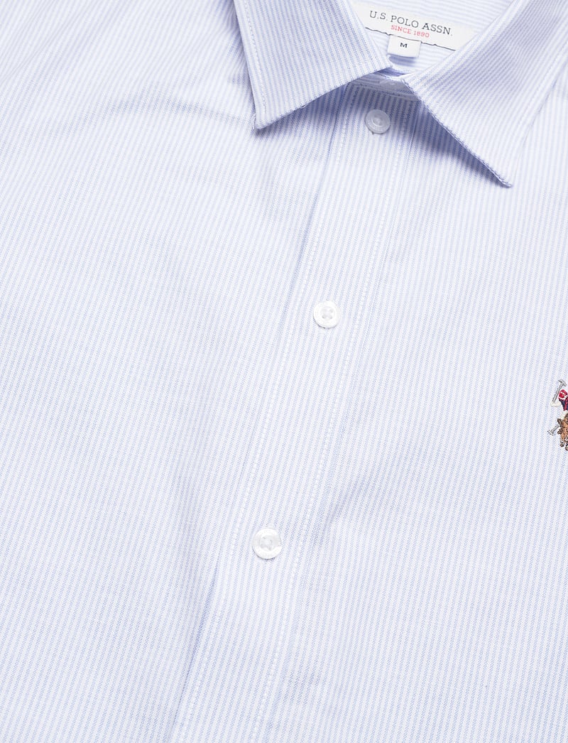 U.S. Polo Assn. - NATAN REG SF USPA M SHIRT - kurzarmhemden - lt.blue stripe - 3