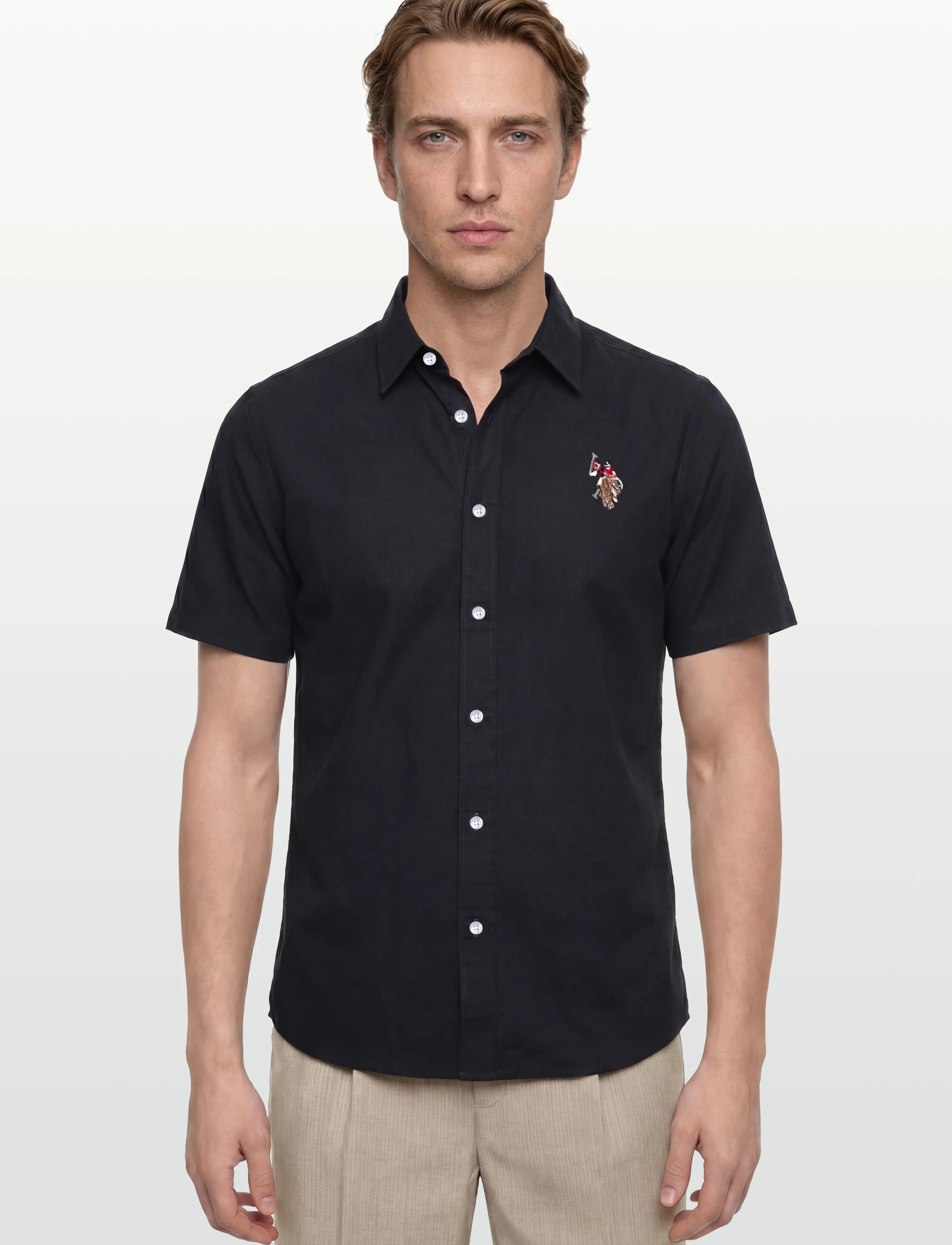 U.S. Polo Assn. - NATAN REG SF USPA M SHIRT - chemises à manches courtes - navy mix - 3