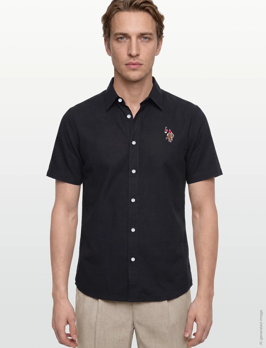 U.S. Polo Assn. - NATAN REG SF USPA M SHIRT - chemises à manches courtes - navy mix - 3
