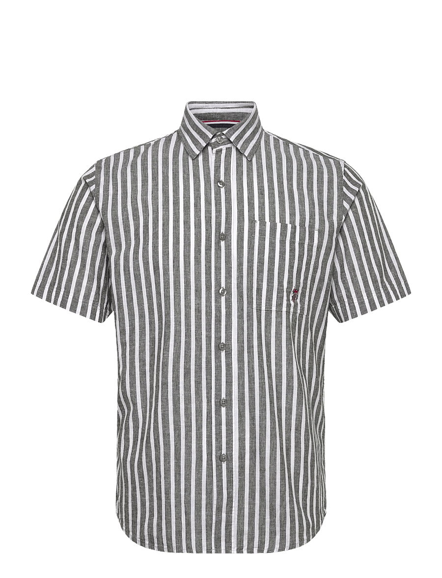U.S. Polo Assn. - MARLI REG COT LI USPA M SHIRT - pellavakauluspaidat - 19-0414tcx forest night - 1