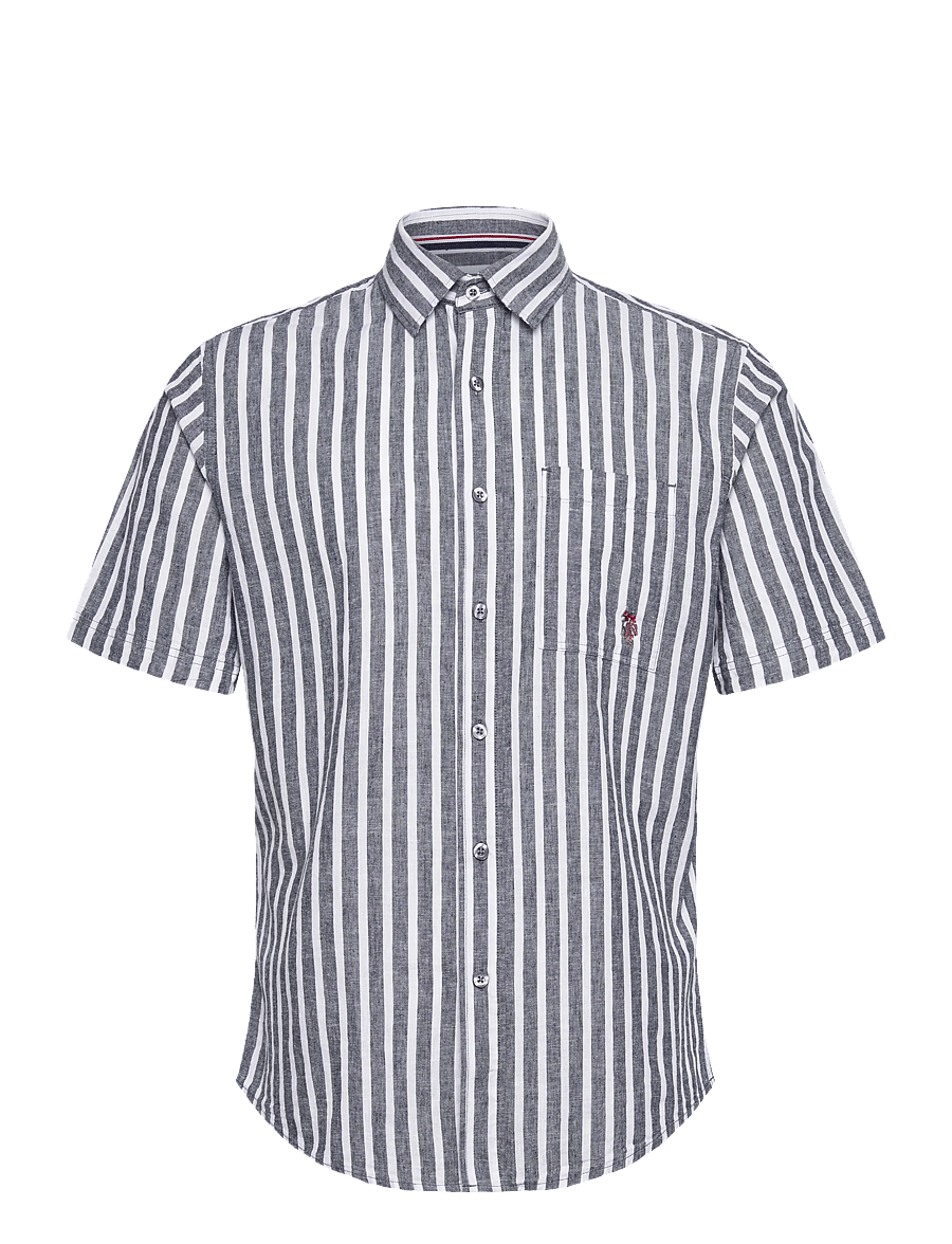 U.S. Polo Assn. - MARLI REG COT LI USPA M SHIRT - leinenhemden - 19-4020tcx dark sapphire - 1