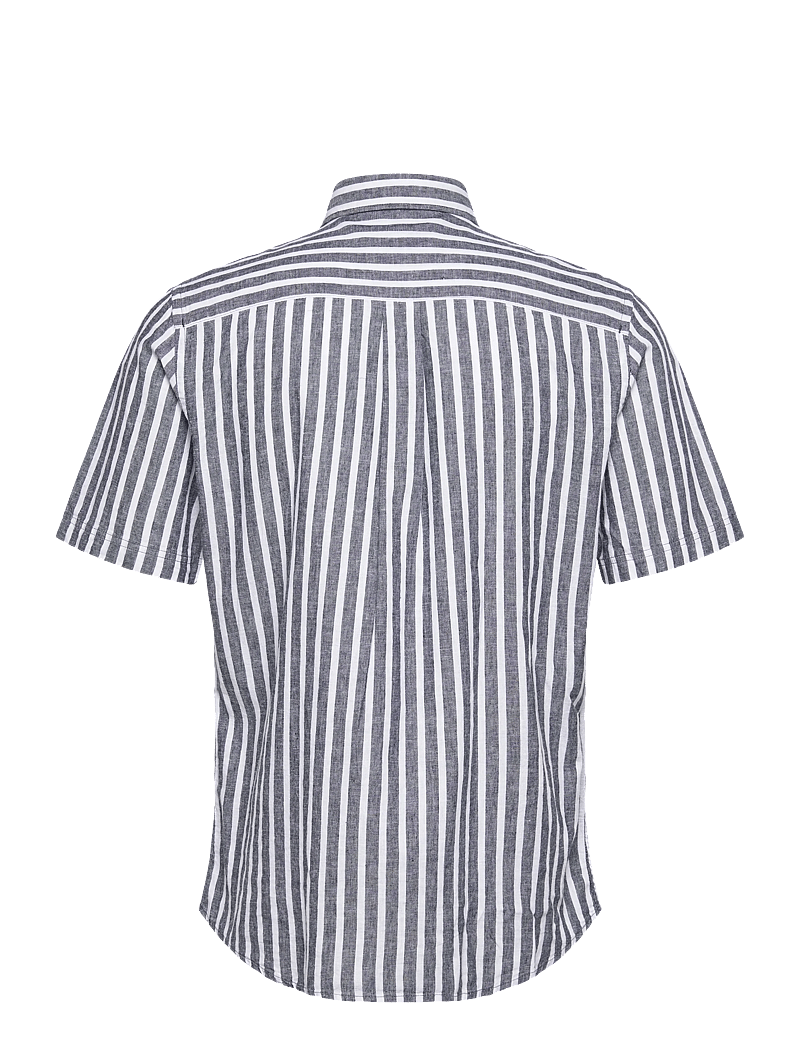 U.S. Polo Assn. - MARLI REG COT LI USPA M SHIRT - linen shirts - 19-4020tcx dark sapphire - 1