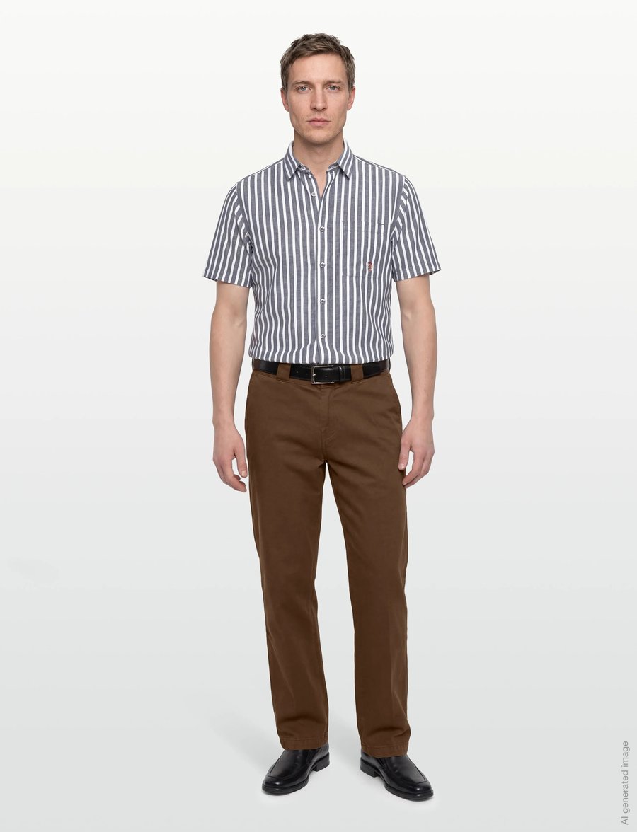 U.S. Polo Assn. - MARLI REG COT LI USPA M SHIRT - leinenhemden - 19-4020tcx dark sapphire - 0