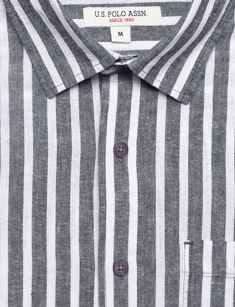 U.S. Polo Assn. - MARLI REG COT LI USPA M SHIRT - linen shirts - 19-4020tcx dark sapphire - 2