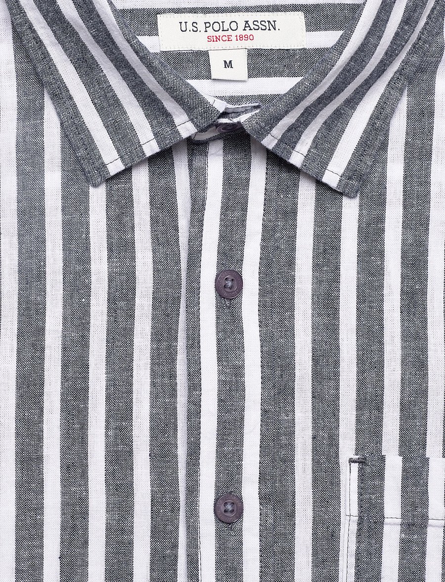 U.S. Polo Assn. - MARLI REG COT LI USPA M SHIRT - leinenhemden - 19-4020tcx dark sapphire - 5
