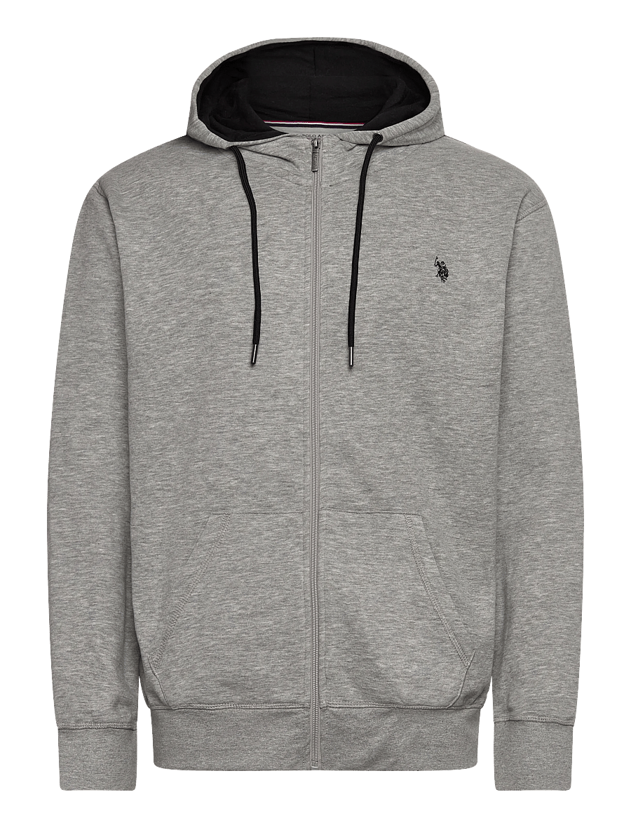 U.S. Polo Assn. - OTTO REG USPA M SWEAT - sweats à capuche - greymelange - 1