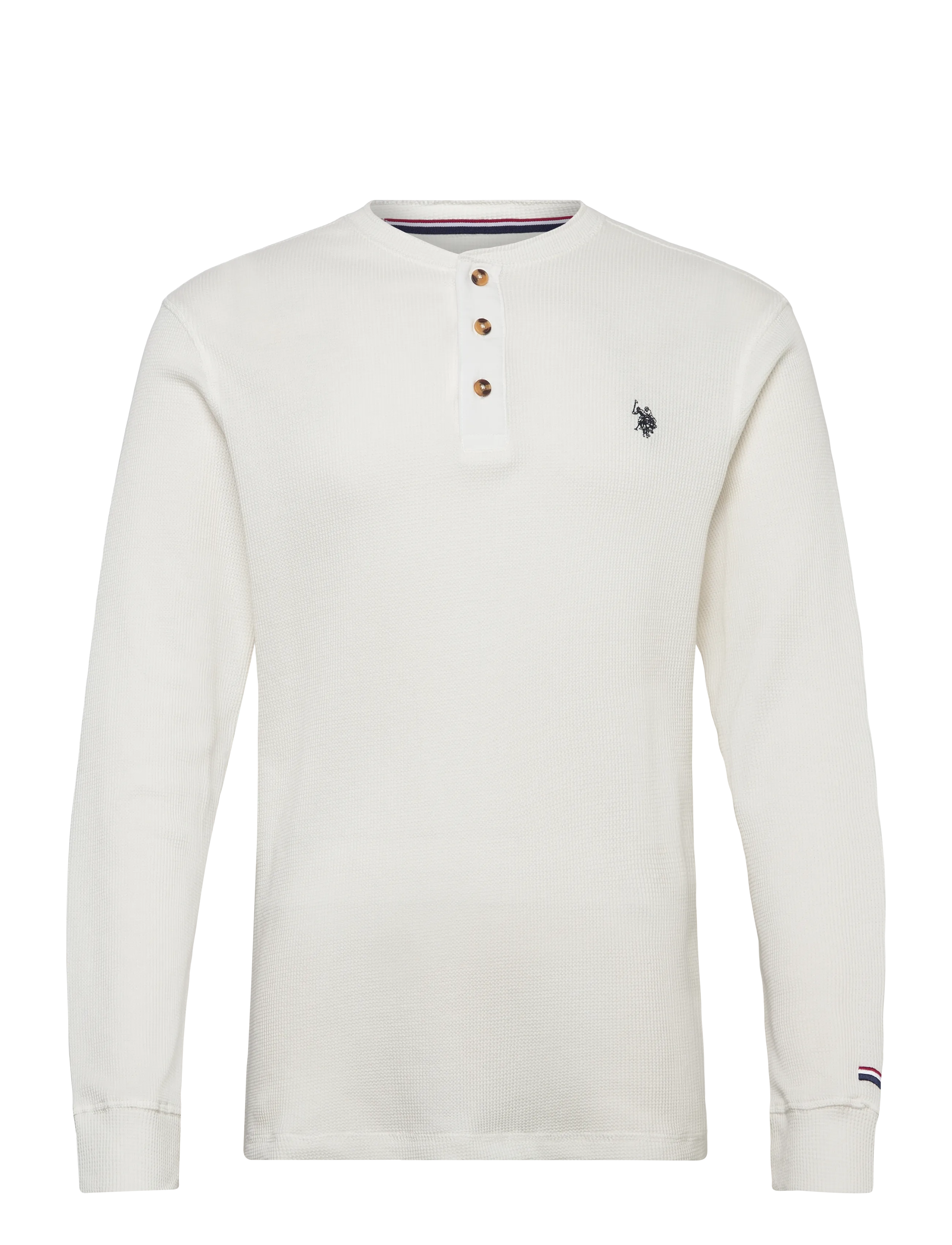 U.S. Polo Assn. REX REG LS WK USPA M TEE - T-shirts - CLOUD DANCER / white