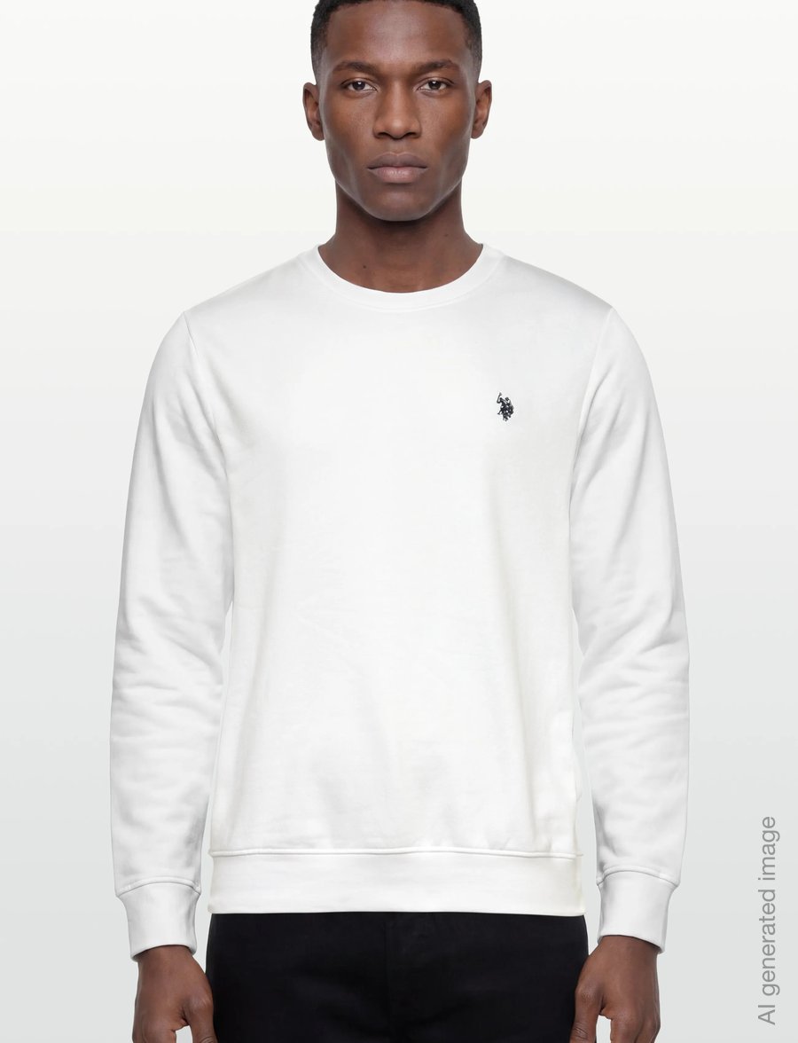U.S. Polo Assn. - TAIS REG COT PE USPA M SWEAT - sweatshirts - 11-0601tcx white - 3