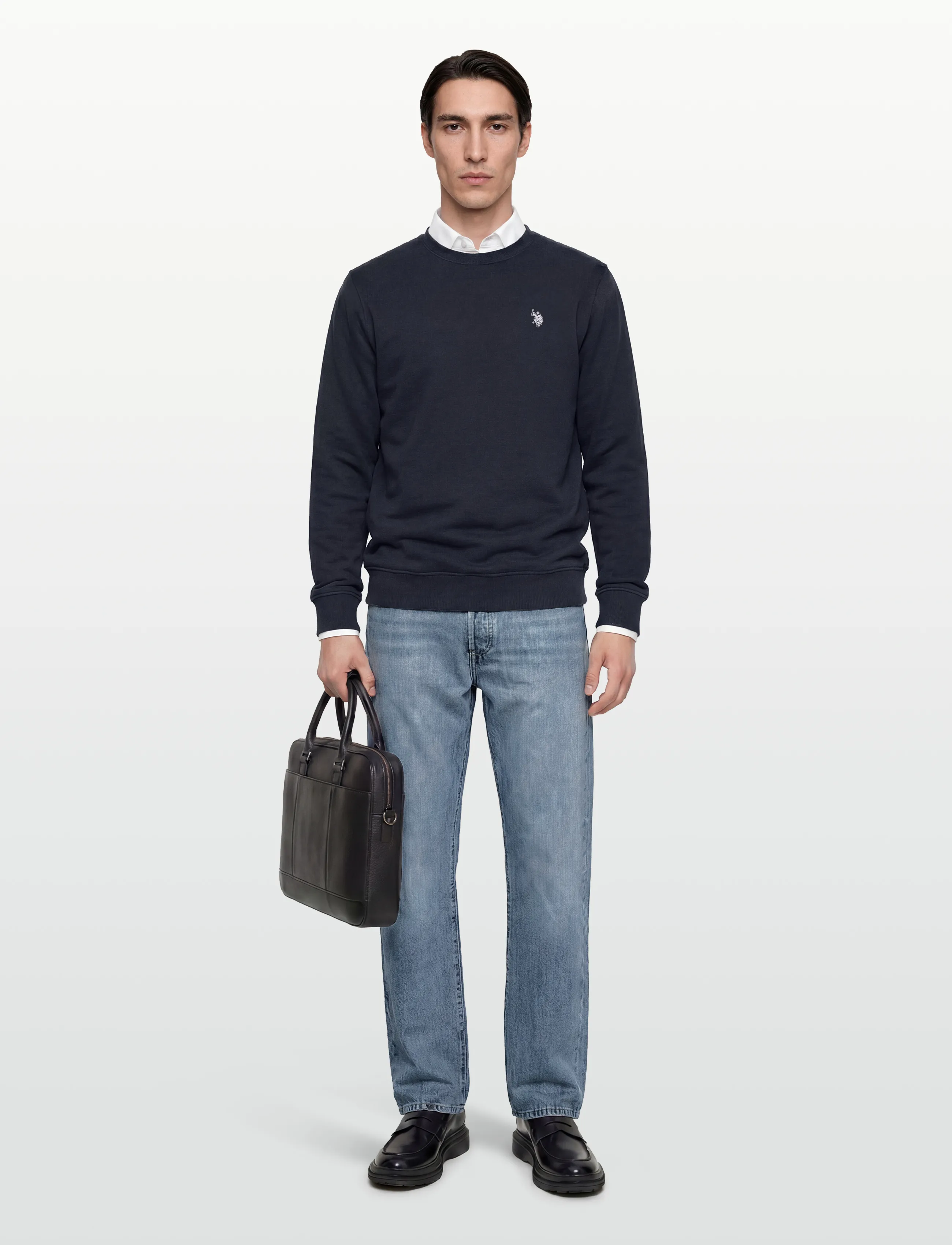 U.S. Polo Assn. TAIS REG COT PE USPA M SWEAT - Sweatshirts - DARK SAPPHIRE / navy