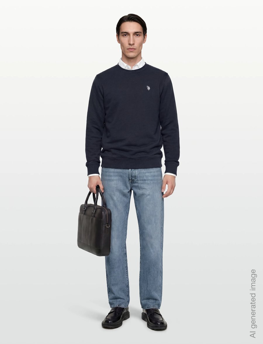 U.S. Polo Assn. - TAIS REG COT PE USPA M SWEAT - sweatshirts - dark sapphire - 0