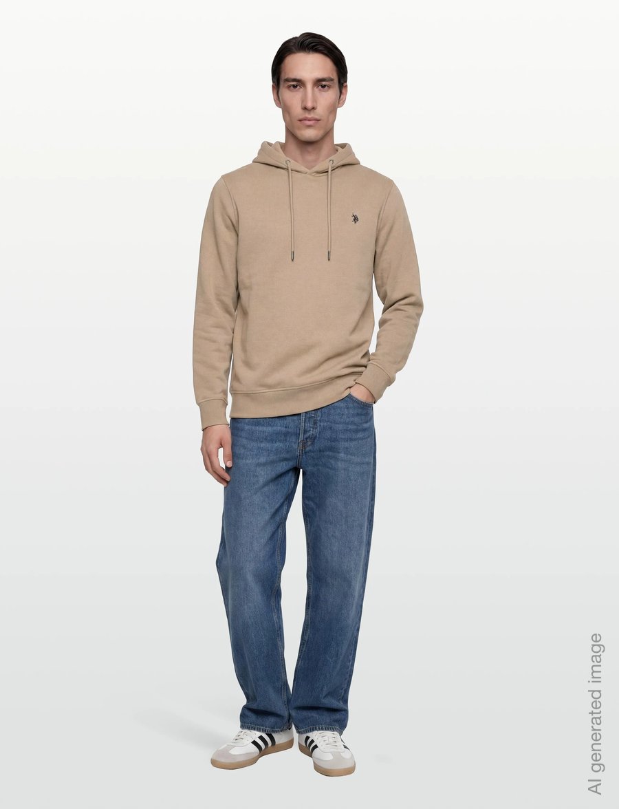 U.S. Polo Assn. - TOKE REG HO COT PE USP M SWEAT - hættetrøjer - 16-1104tcx crockery - 0