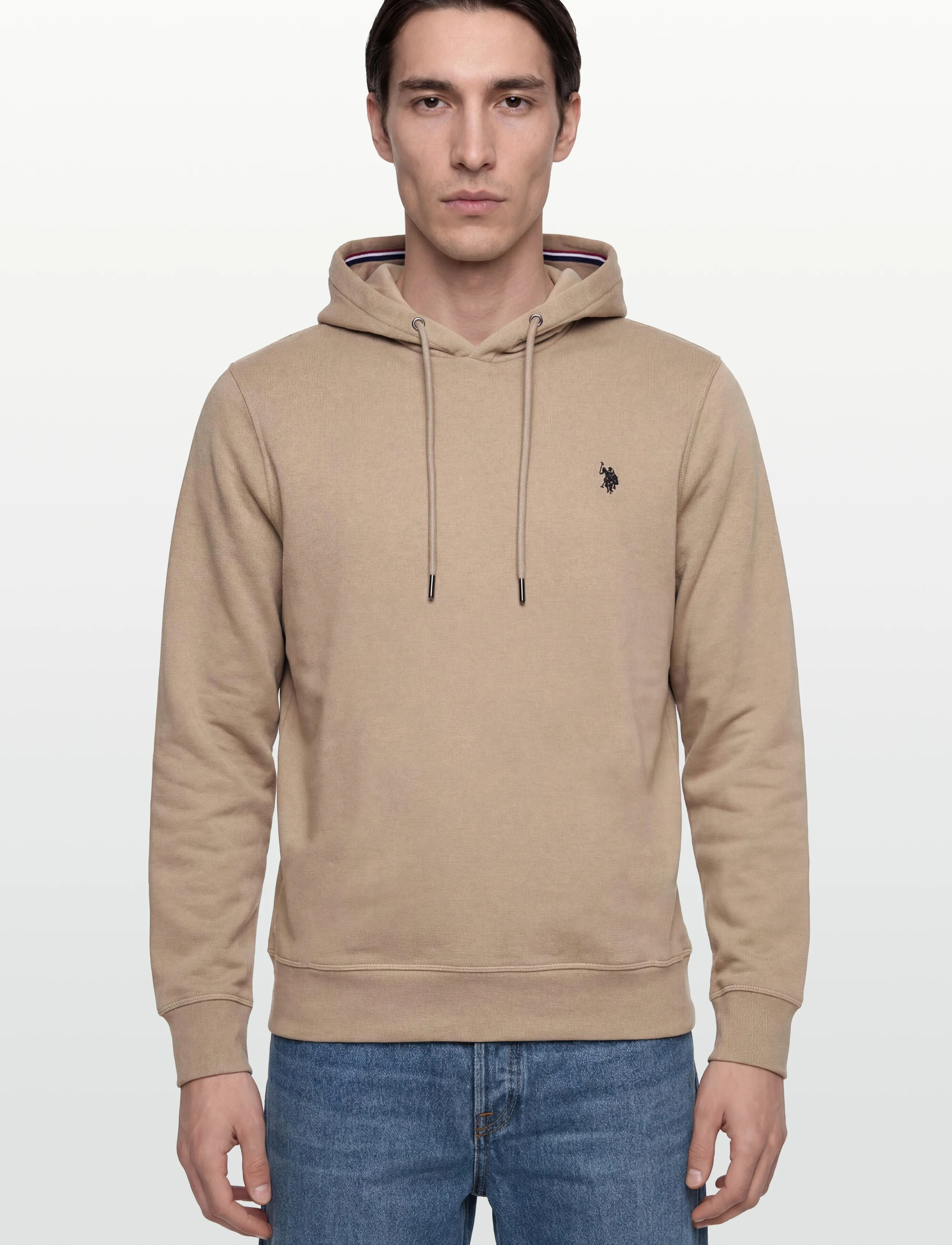 U.S. Polo Assn. - TOKE REG HO COT PE USP M SWEAT - sweats à capuche - 16-1104tcx crockery - 3