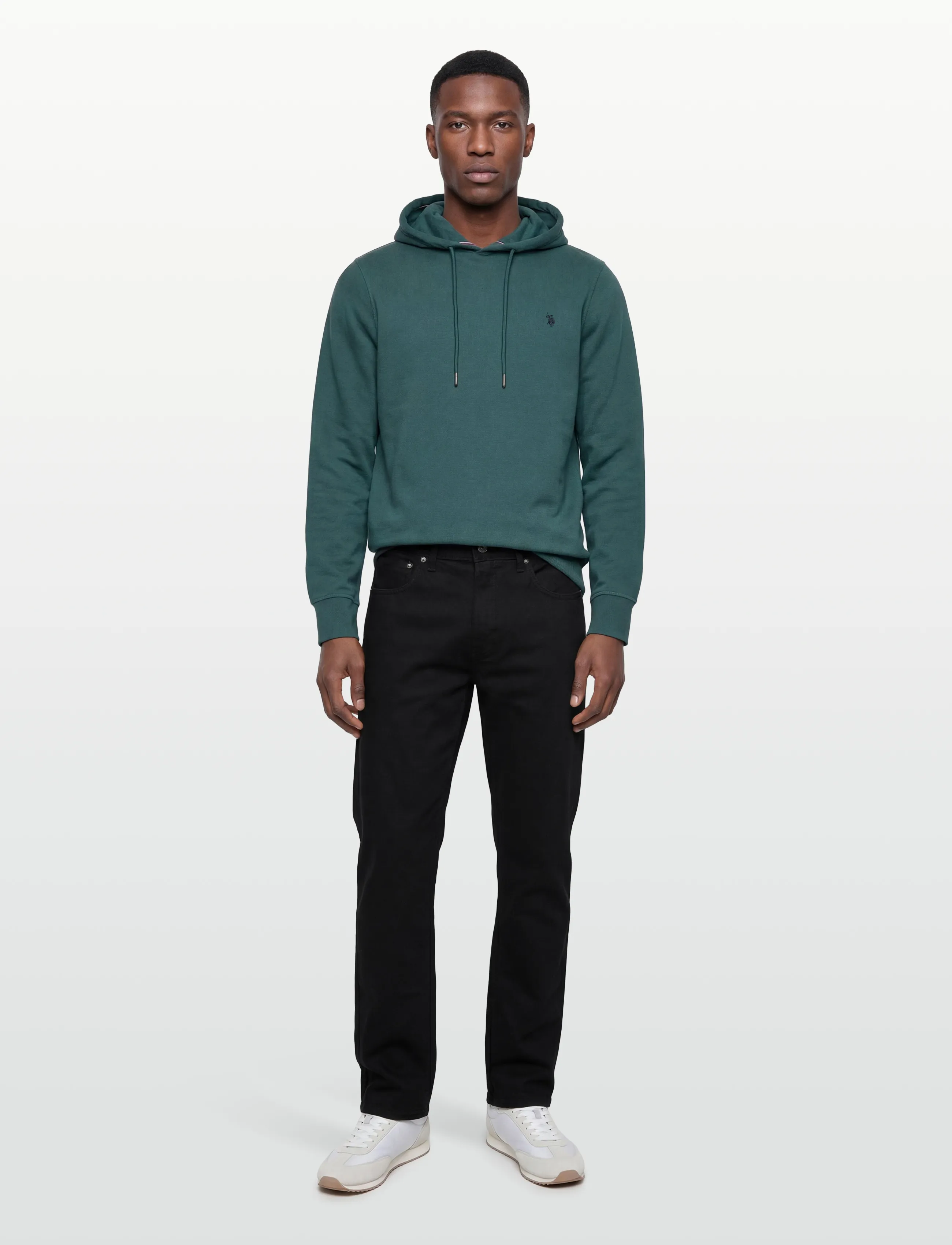 U.S. Polo Assn. TOKE REG HO COT PE USP M SWEAT - Sweatshirts - 19-4517TCX MEDITERRANEA / green