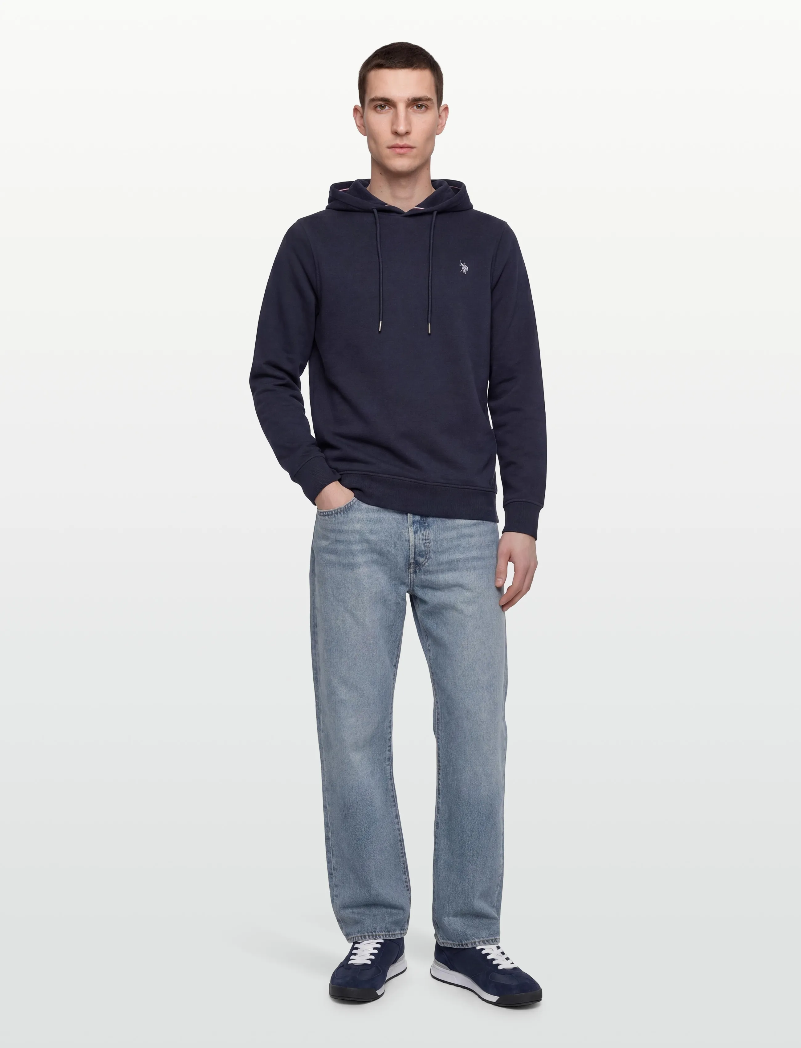 U.S. Polo Assn. TOKE REG HO COT PE USP M SWEAT - Sweatshirts - DARK SAPPHIRE / navy