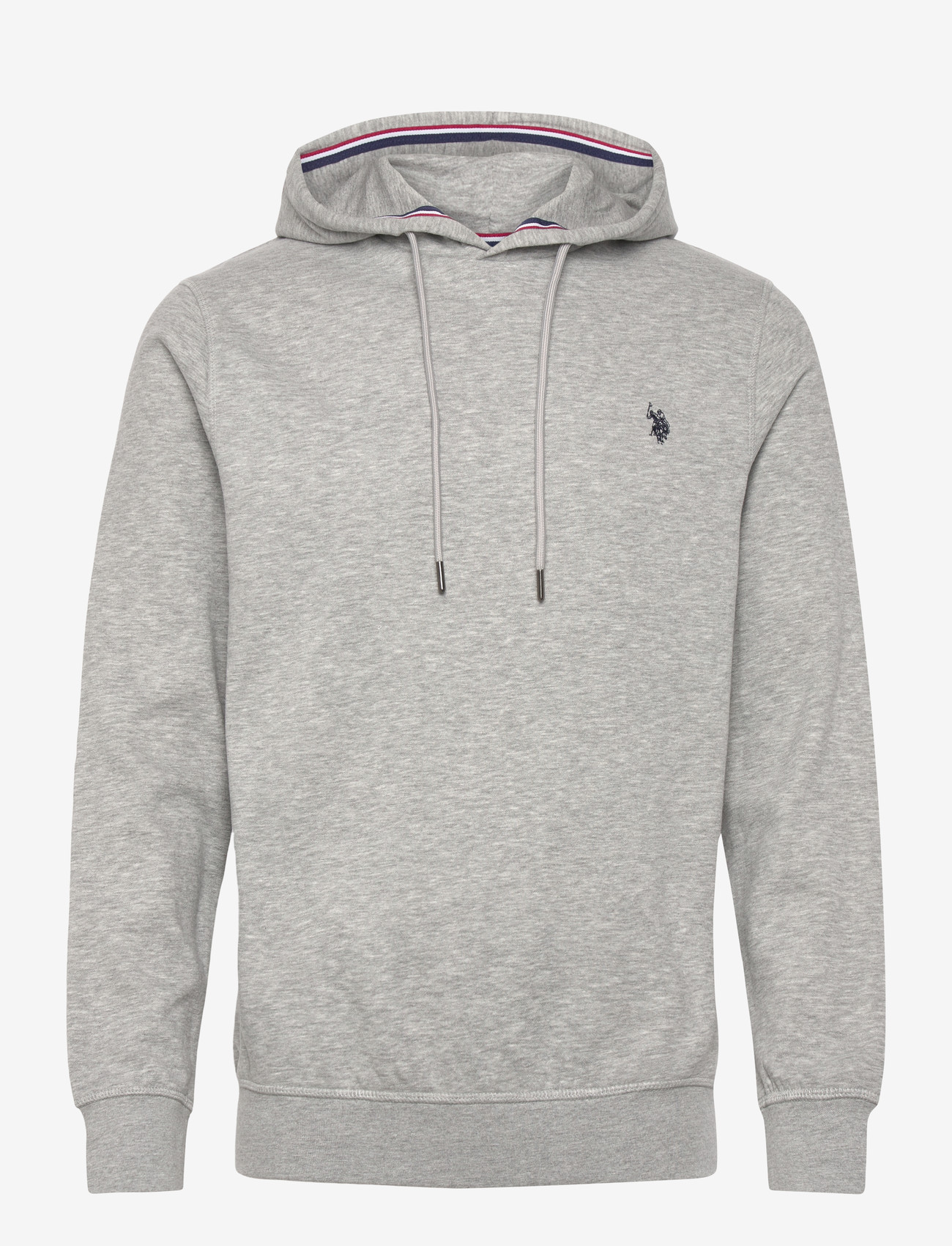 U.S. Polo Assn. - TOKE REG HO COT PE USP M SWEAT - hættetrøjer - greymelange - 0