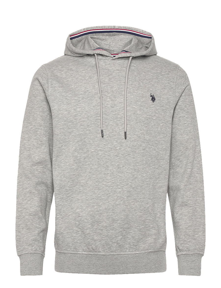 U.S. Polo Assn. - TOKE REG HO COT PE USP M SWEAT - kapuzenpullover - greymelange - 1