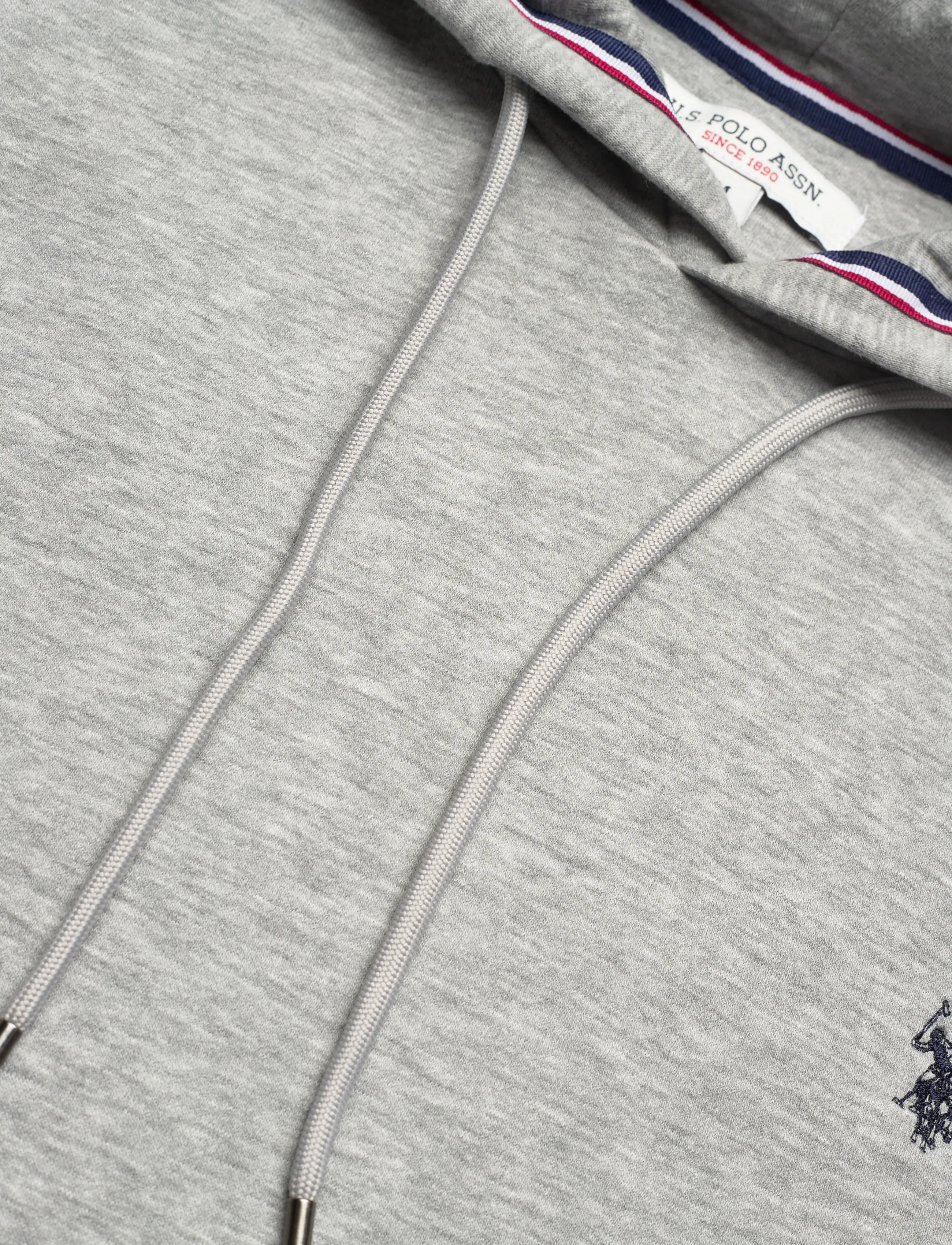 U.S. Polo Assn. - TOKE REG HO COT PE USP M SWEAT - kapuutsiga dressipluusid - greymelange - 5