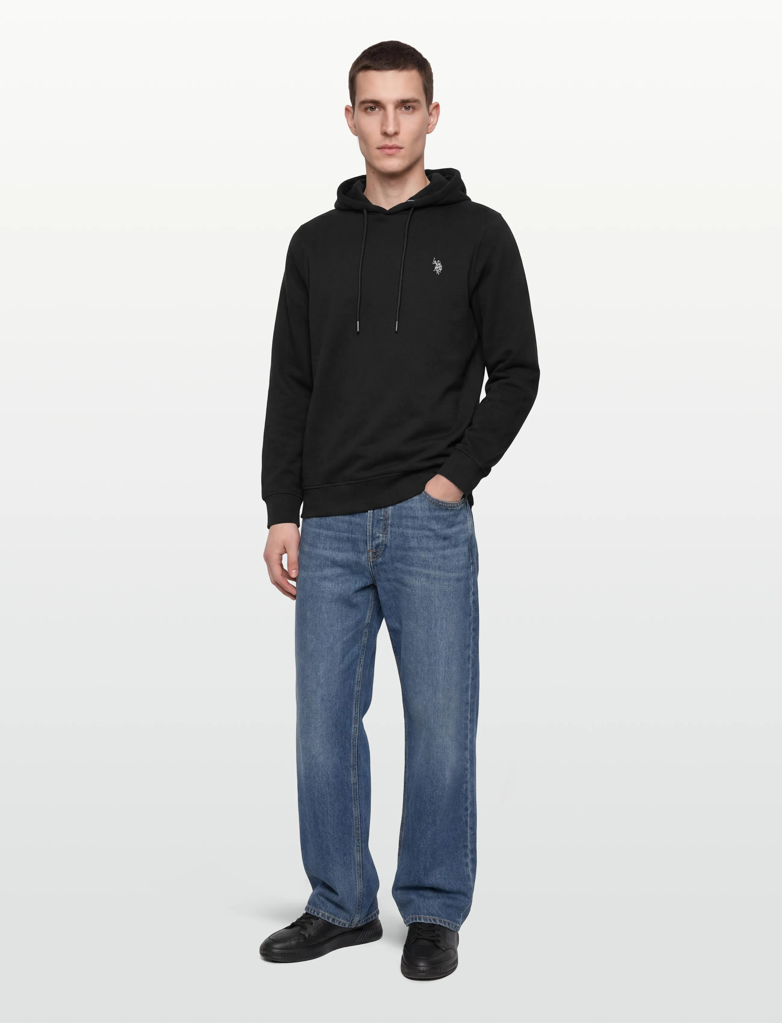 U.S. Polo Assn. TOKE REG HO COT PE USP M SWEAT - Sweatshirts - TAP SHOE / black