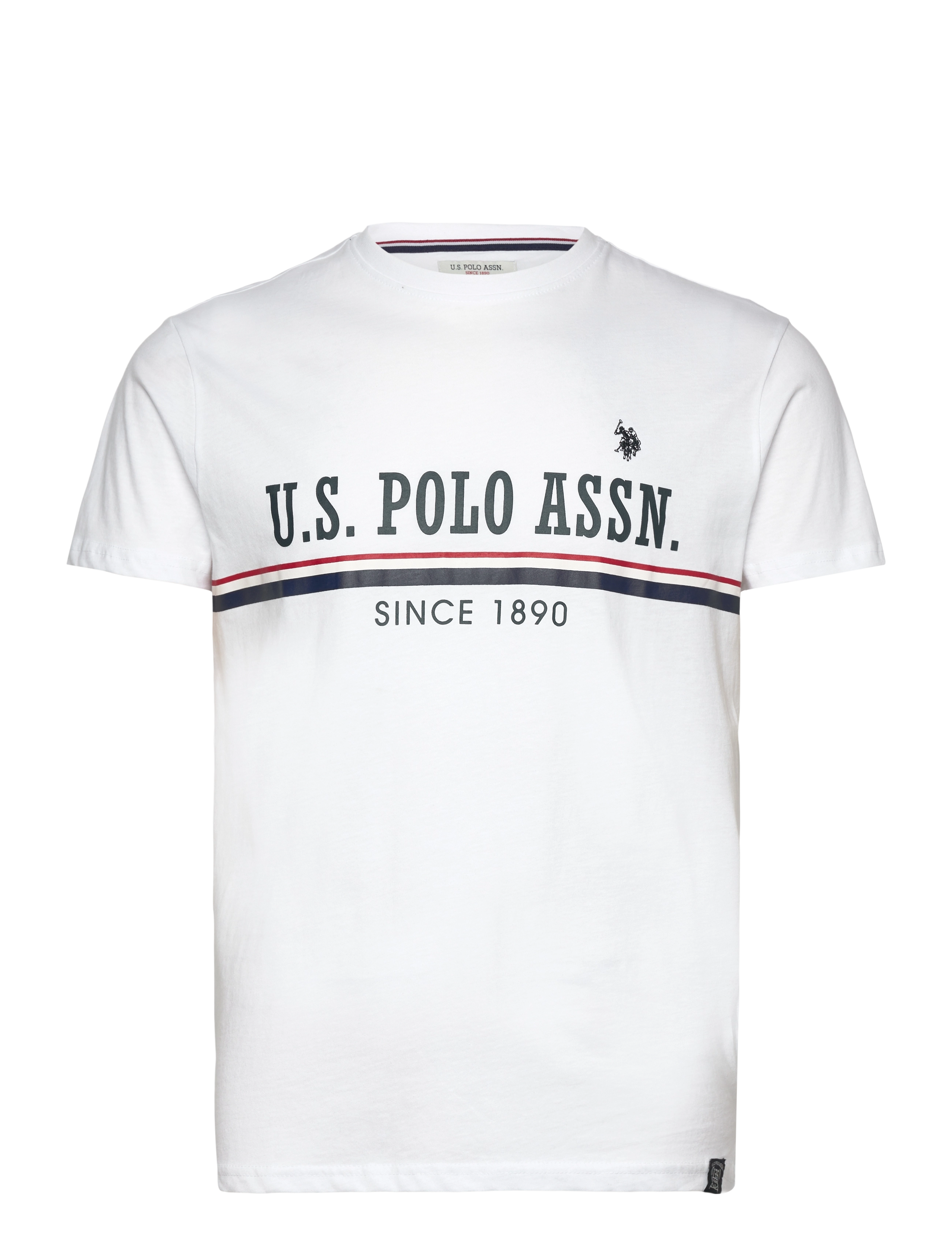 U.S. Polo Assn. ANNIV 1 REG USPA UNI TEE - T-shirts - WHITE / white