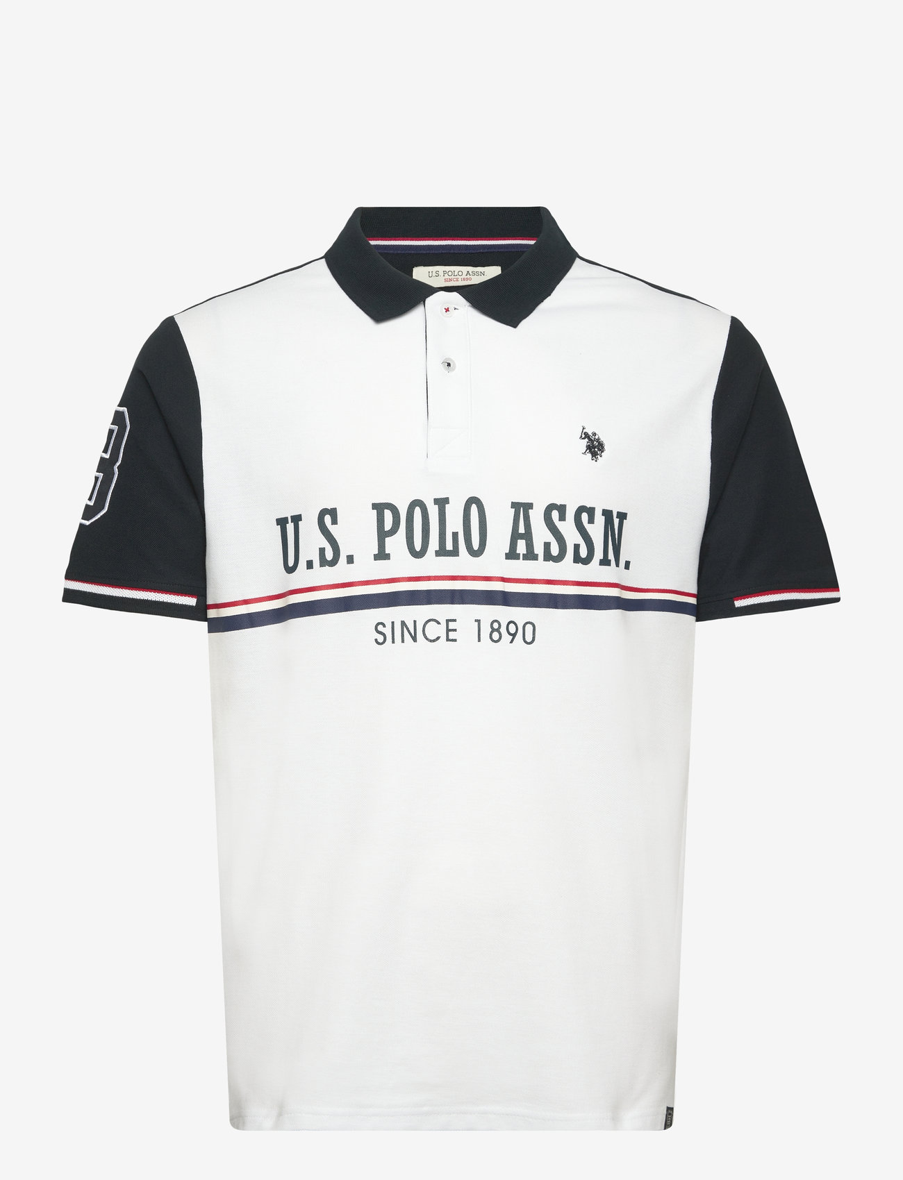 U.S. Polo Assn. - ANNIV 4 REG USPA UNI POLO - kurzärmelig - white - 0