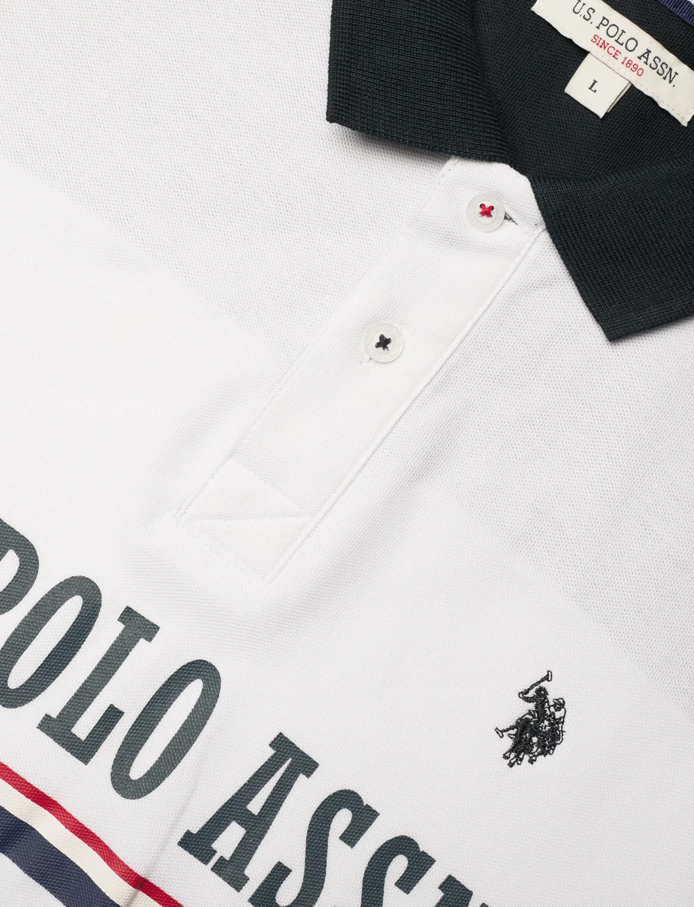 U.S. Polo Assn. - ANNIV 4 REG USPA UNI POLO - stutterma polo - white - 2