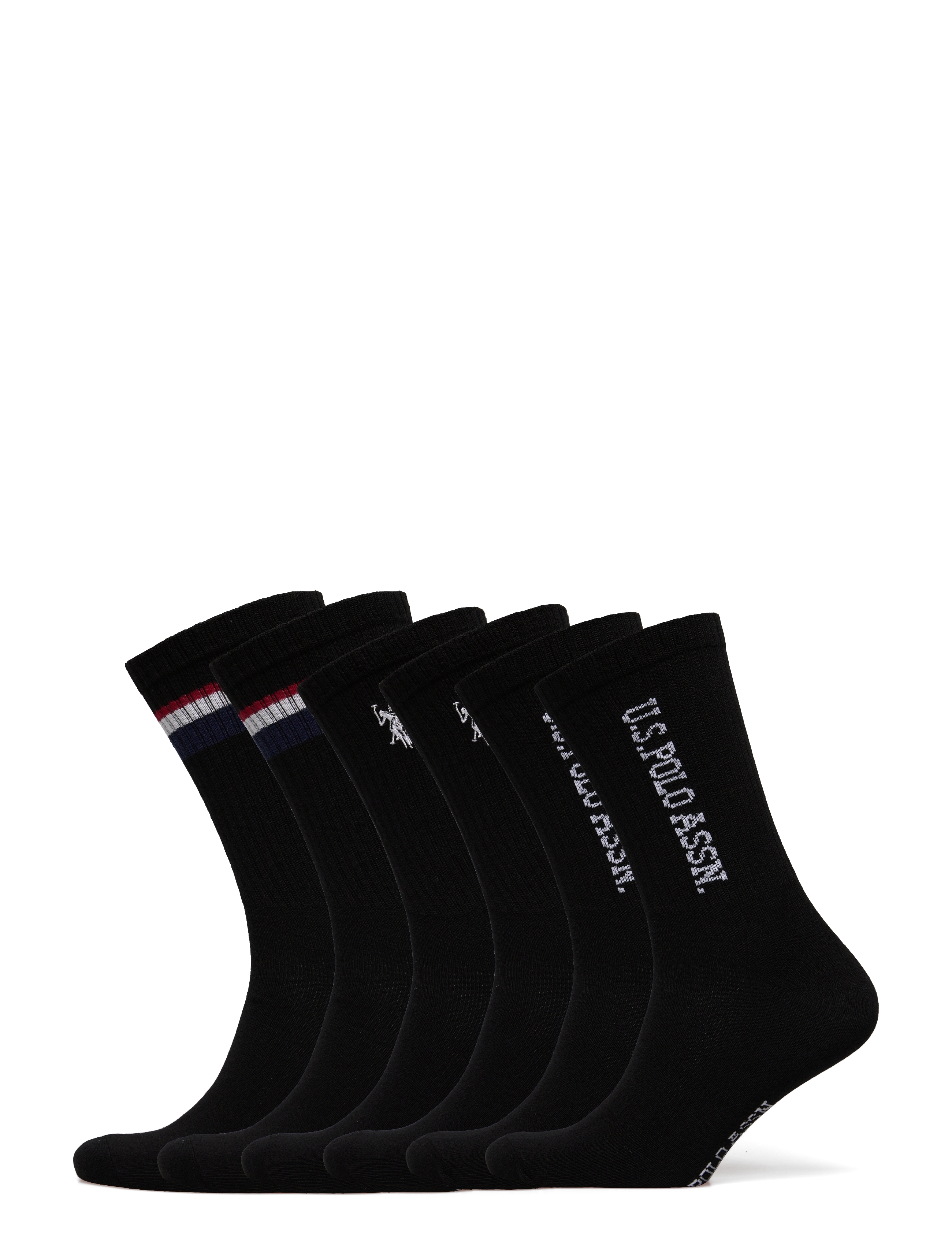 U.S. Polo Assn. - BO 6 PK SOCKS USPA M ACC - laveste priser - tap shoe - 1