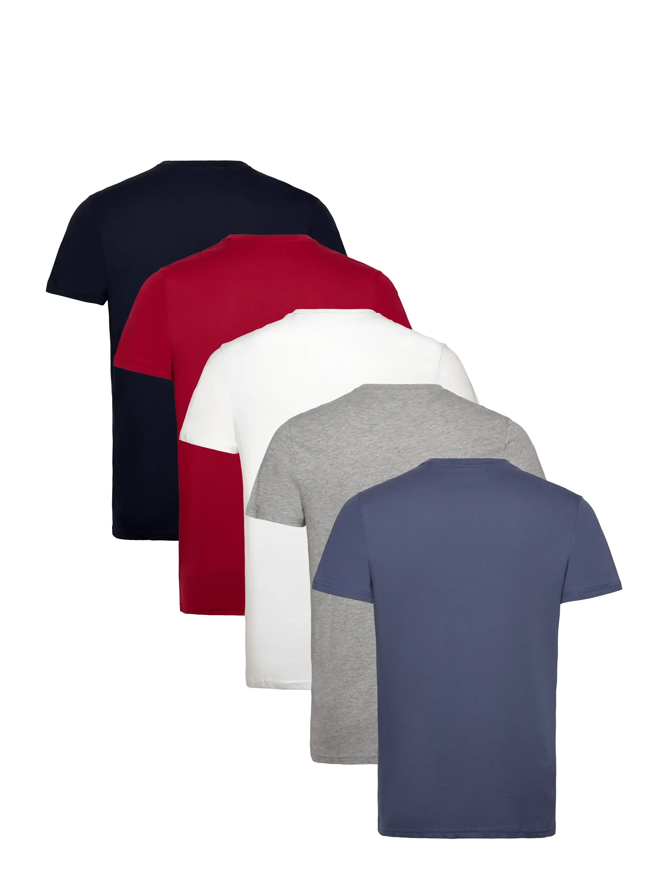 U.S. Polo Assn. - BERTIL REG SJ 5 PK USPA M TEE - sügisesed riided - grey/white/dksap/tibred/indigo - 1