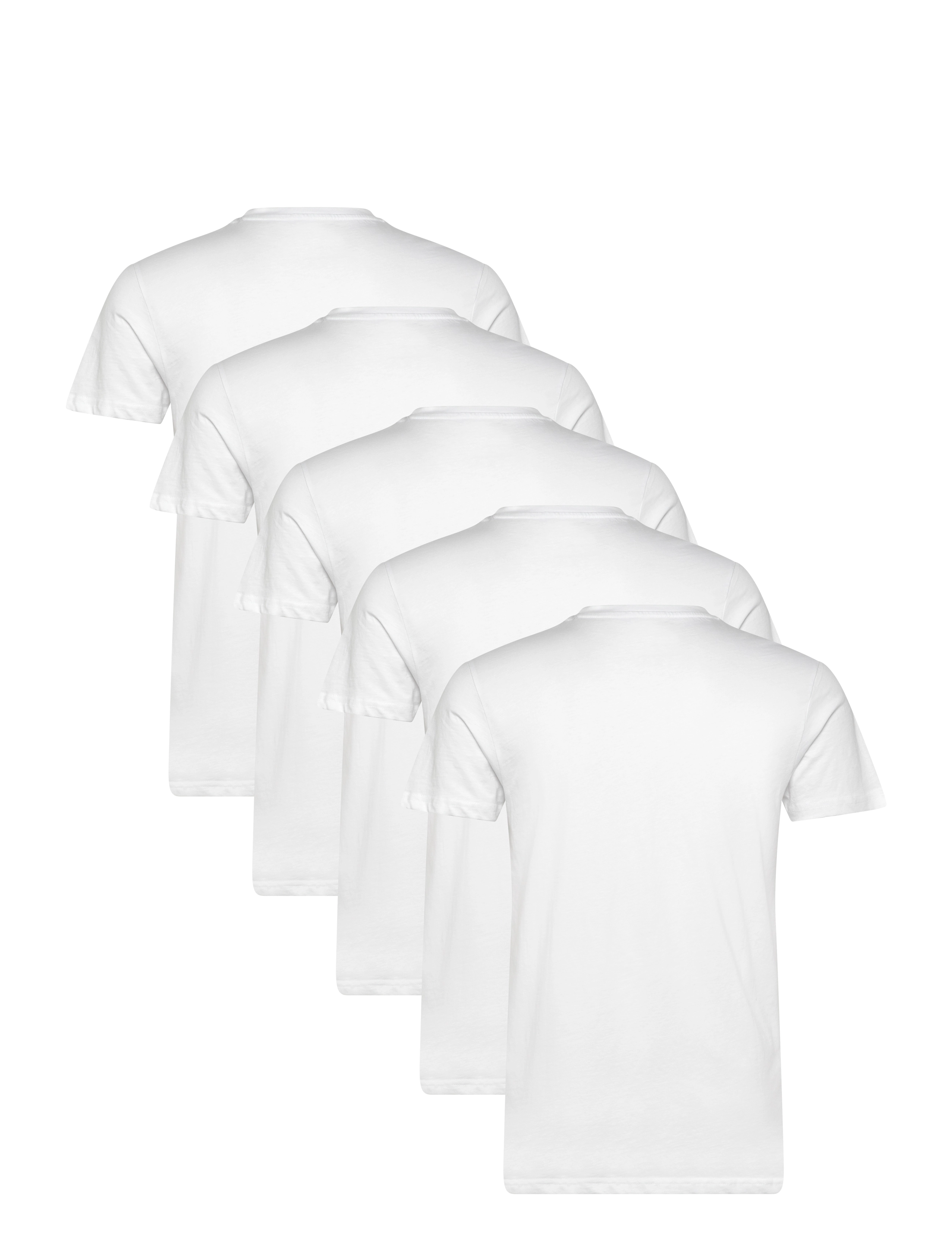 U.S. Polo Assn. - BERTIL REG SJ 5 PK USPA M TEE - kortærmede t-shirts - bright white x 5 - 1