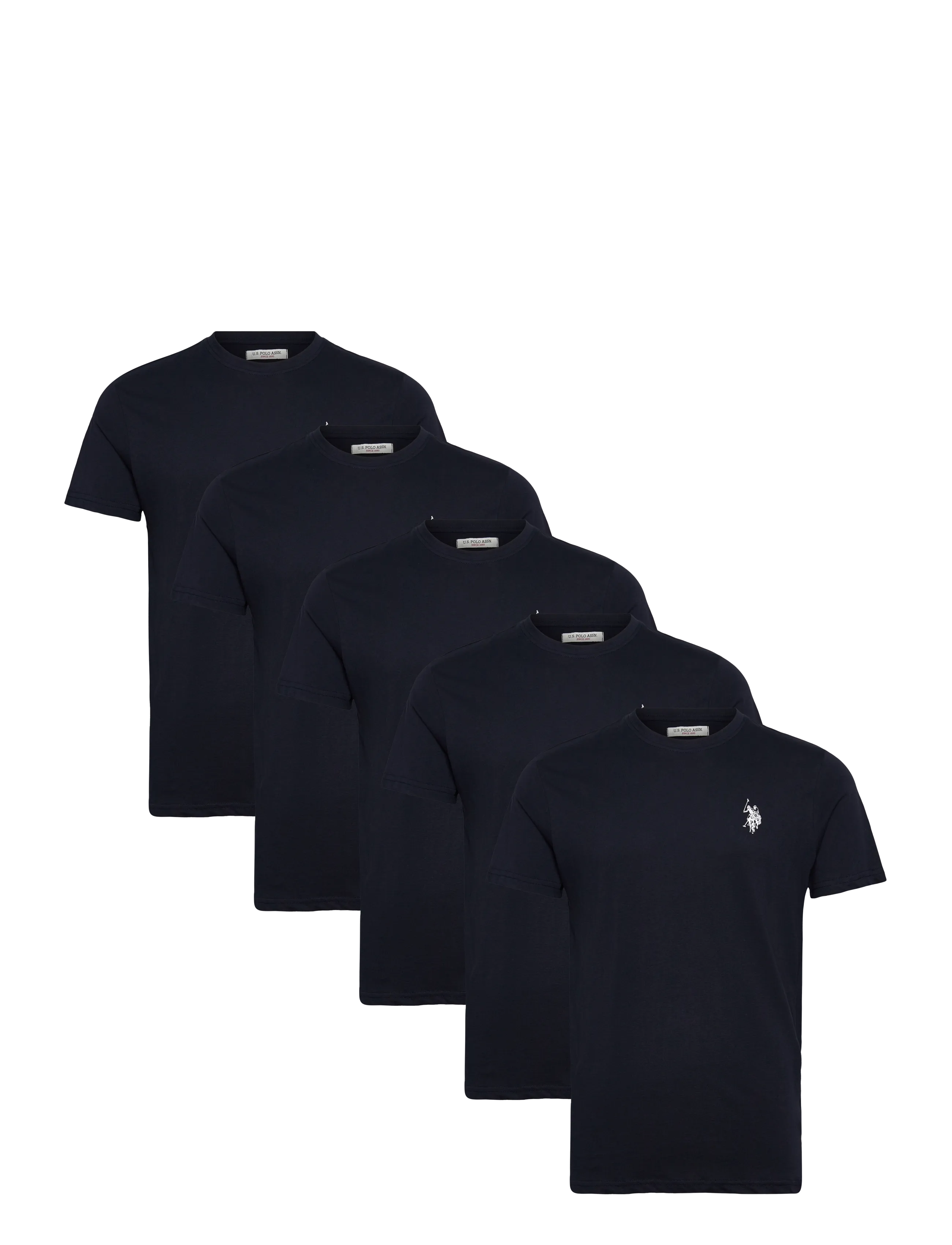 U.S. Polo Assn. BERTIL REG SJ 5 PK USPA M TEE - T-shirts - DARK SAPPHIRE X 5 / navy